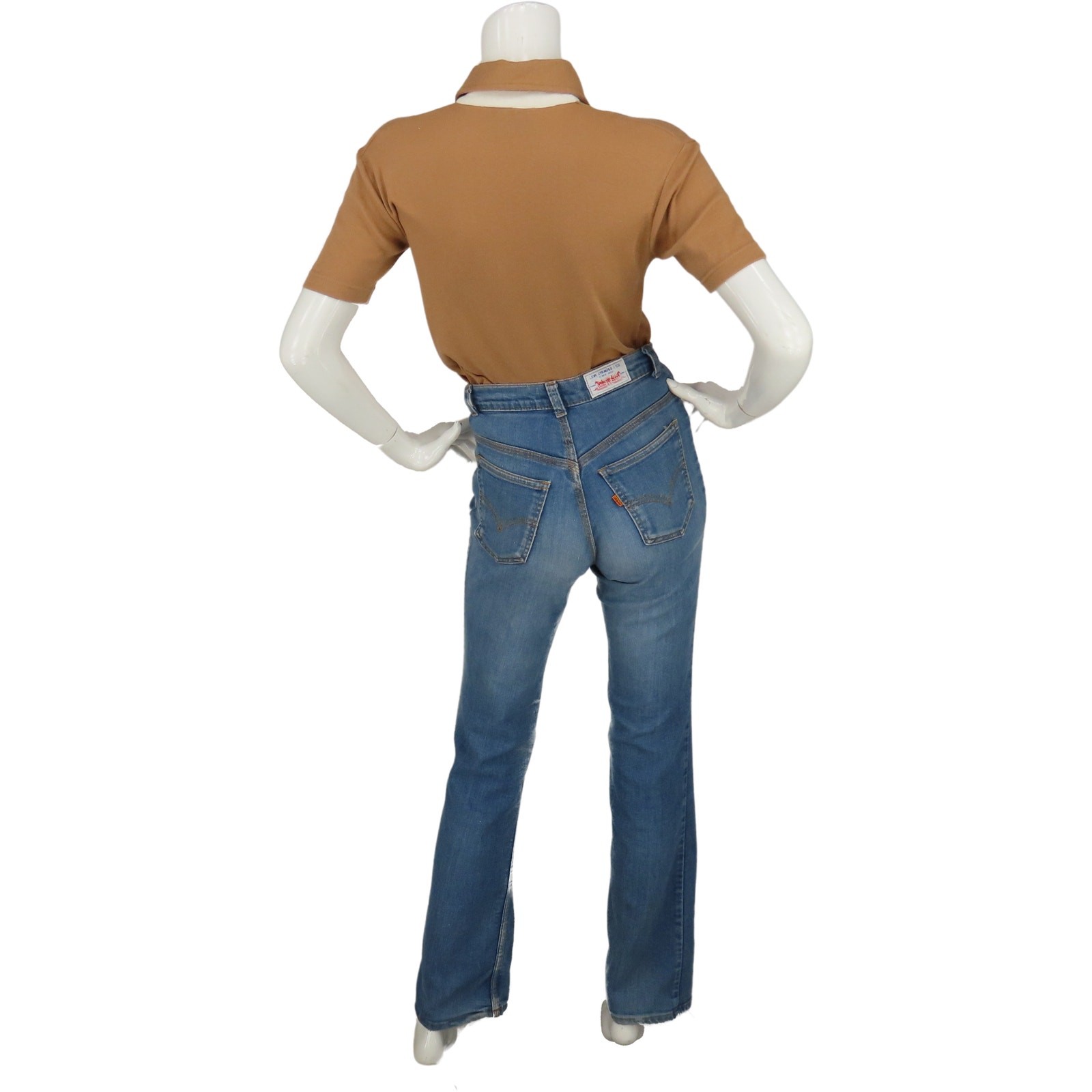 Retro Camel Polo w/ Artistic Pocket & Soft Collar