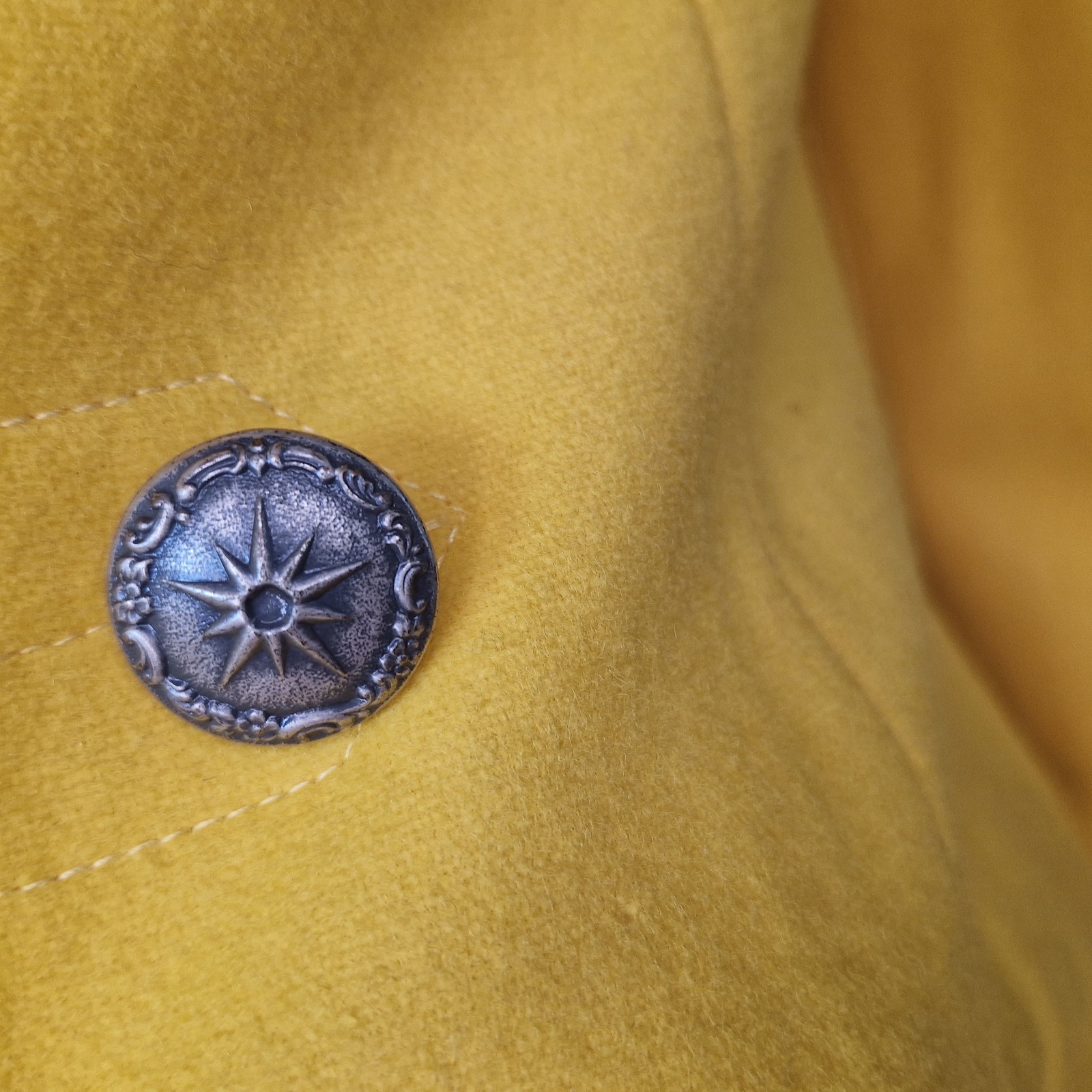 60’s Designer Mod Go Go Lemon Yellow Wool Suit Dress Mini Dress & Jacket RARE SM