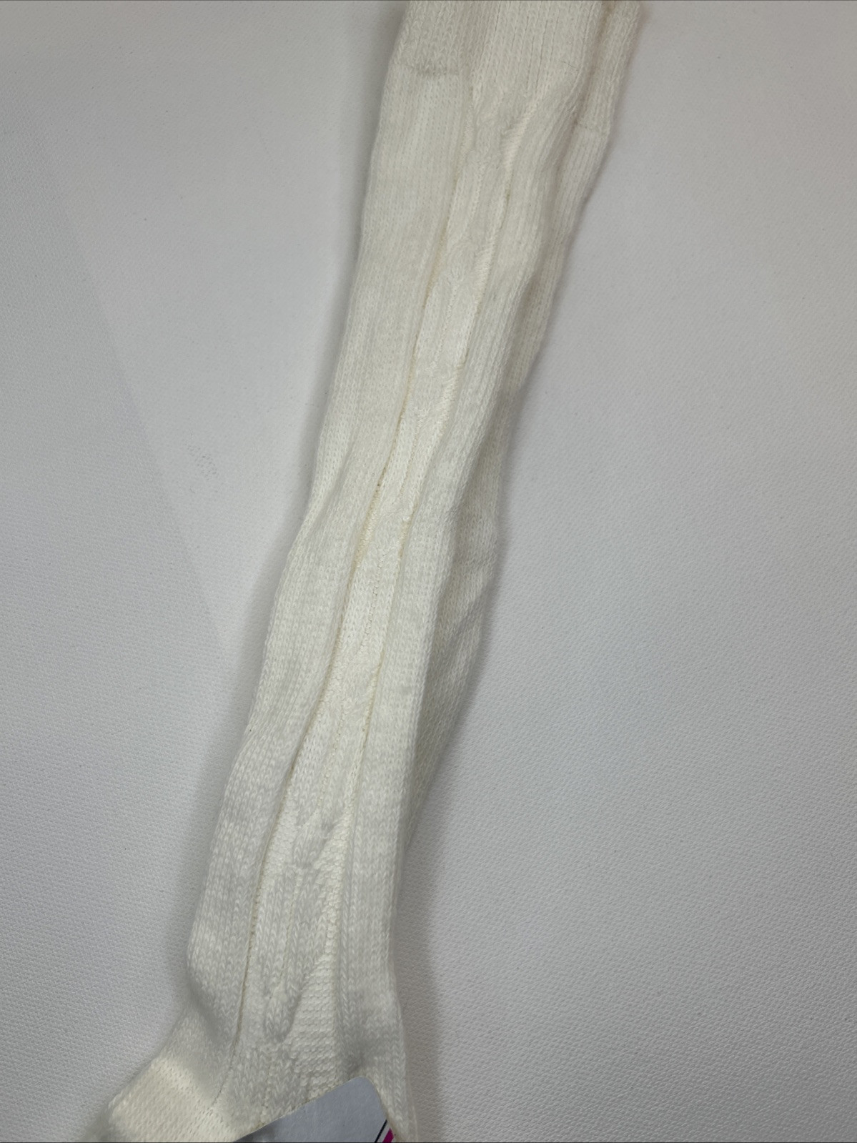 VTG Socks Hosiery 80’s Cable Knit NOS 9-11 19″ USA Stocking School Girl Misses