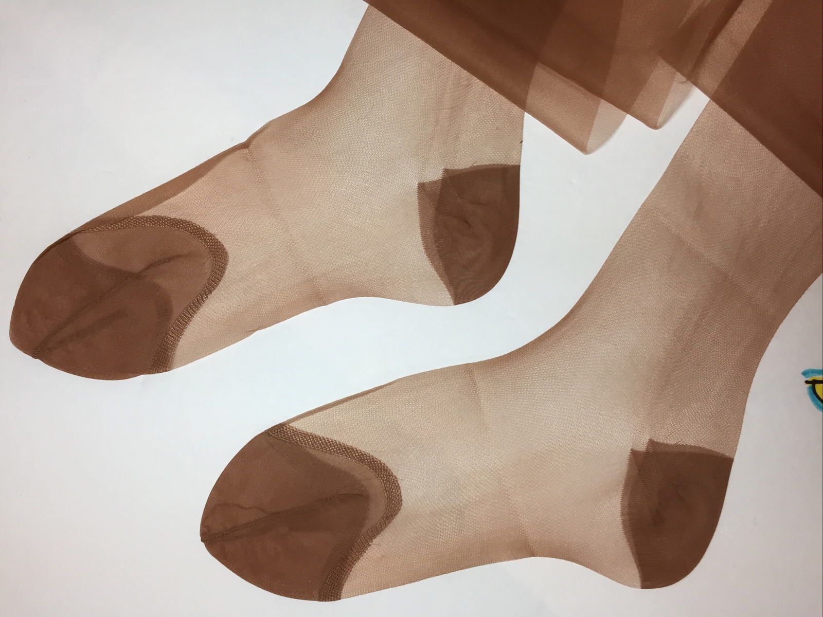Vintage 6 Pair All Nylon Stockings 9” X 33” 15DEN RHT BEIGE REINFORCED HEEL TOES