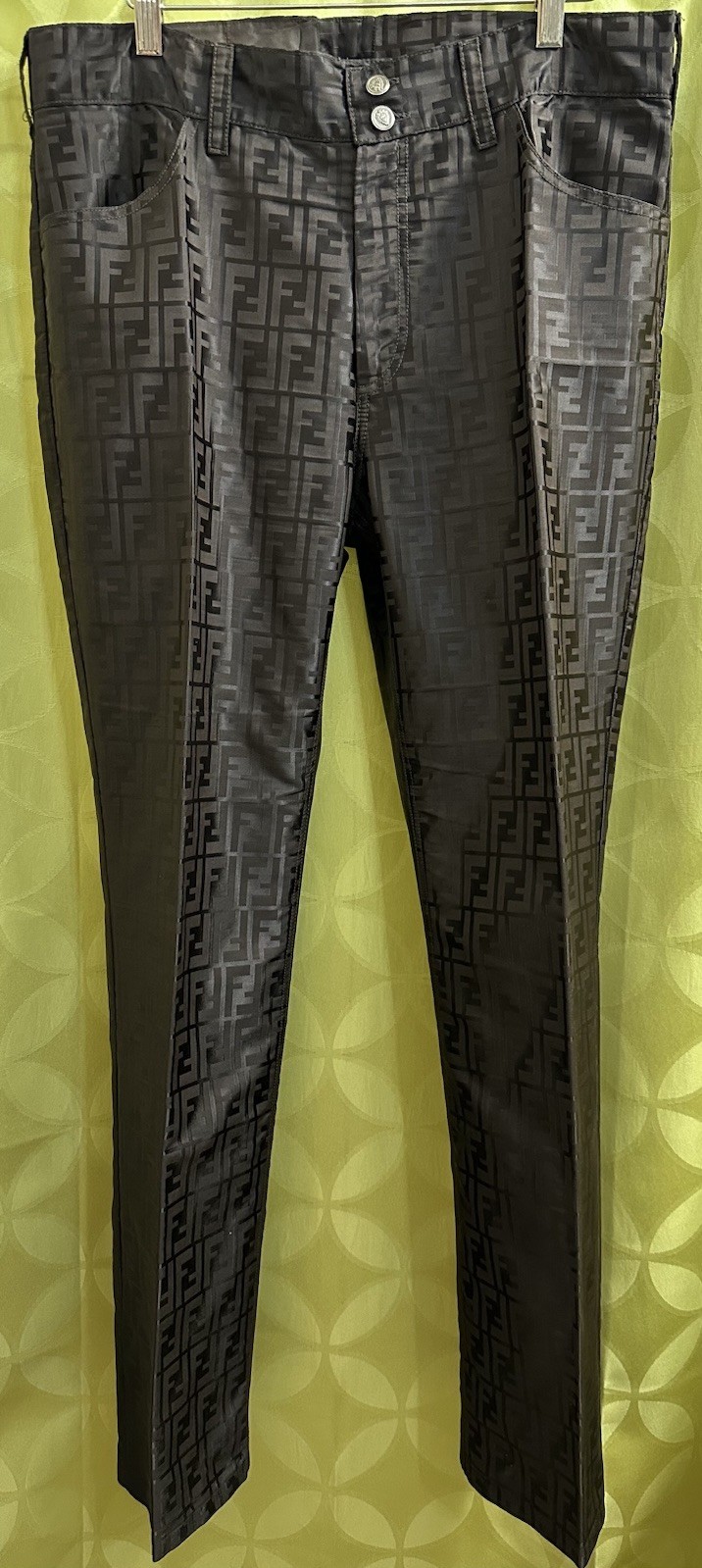 44 UNWORN Vintage FENDII ZUCCA Pants Two Pocket Boot Cut 50 Cotton 50 Nylon 30”L