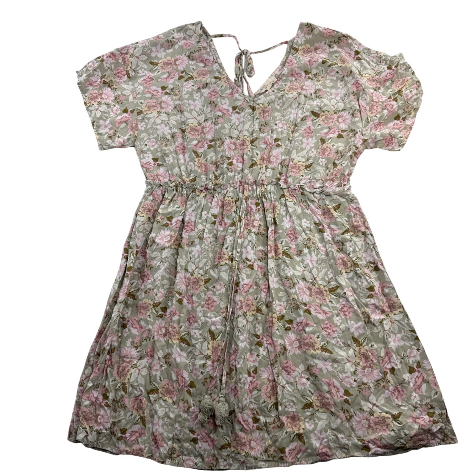 Bebop XL Floral Babydoll Top Cottagecore Prairie Boho Peasant Blouse