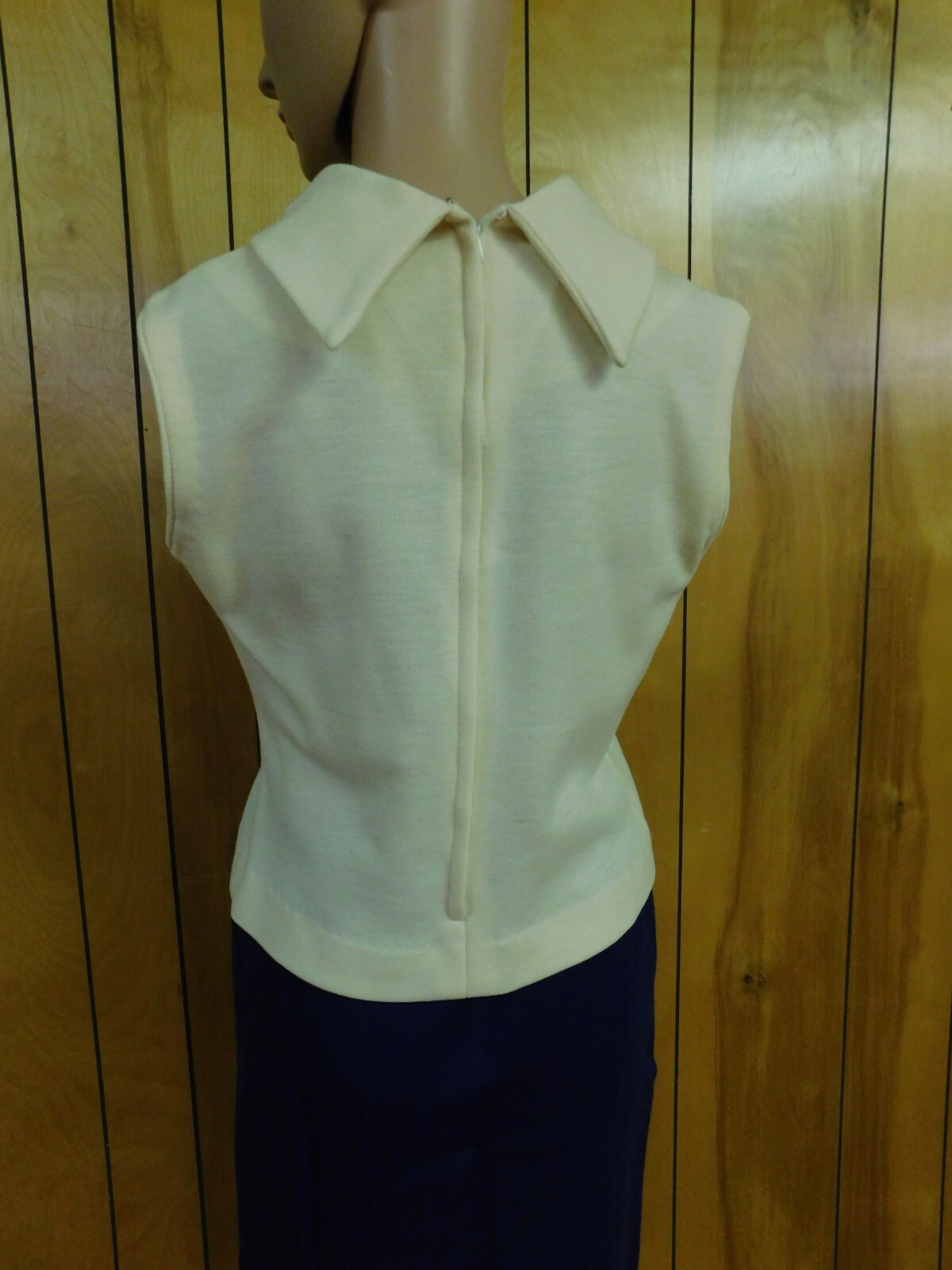 Vintage JUDY WAYNE Blue Sweater 3 pc set Skirt Blouse Jacket Waist 28-30″