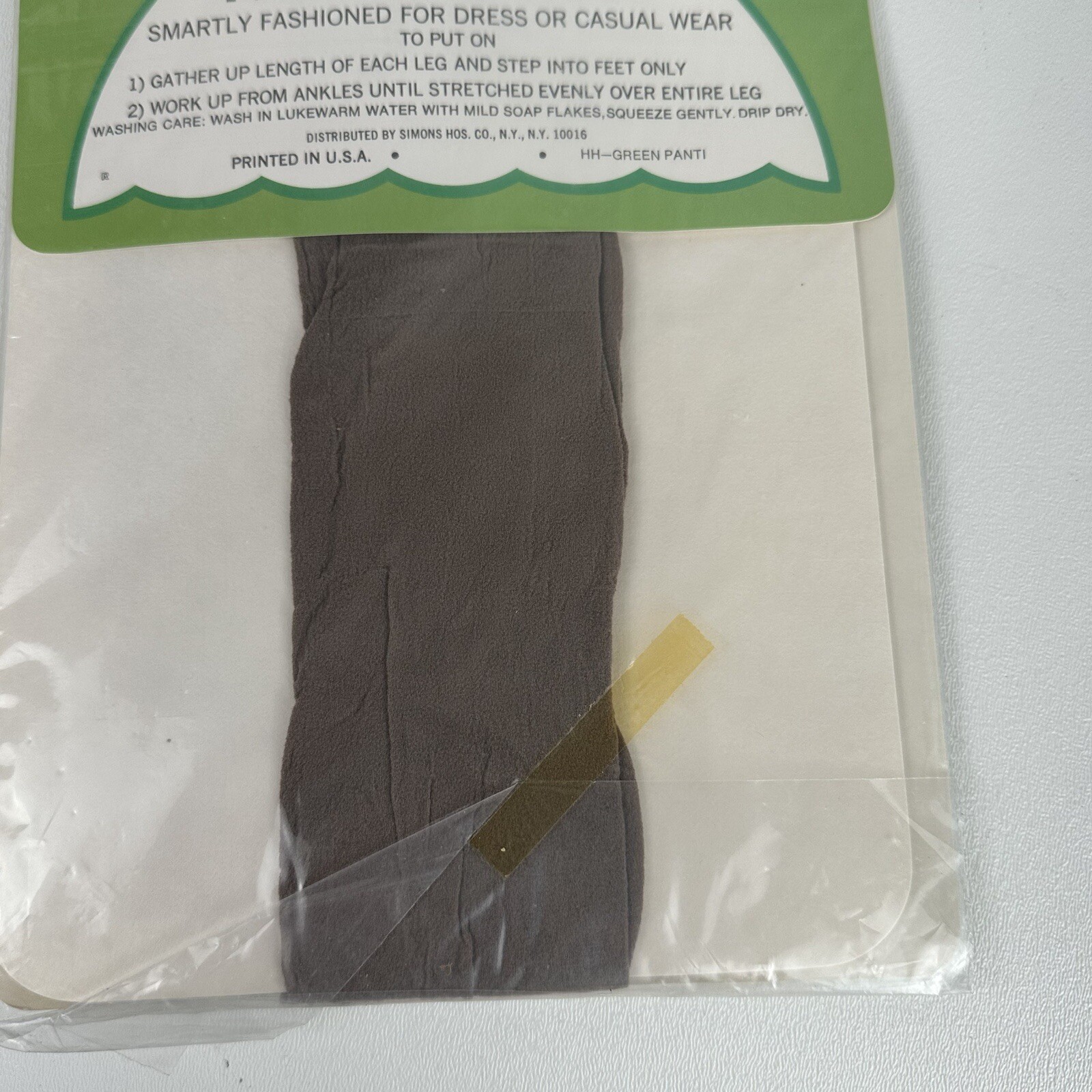 Vintage Hush Hush All In One Panties and Panty Hose Sandalfoot Taupetone Size AB