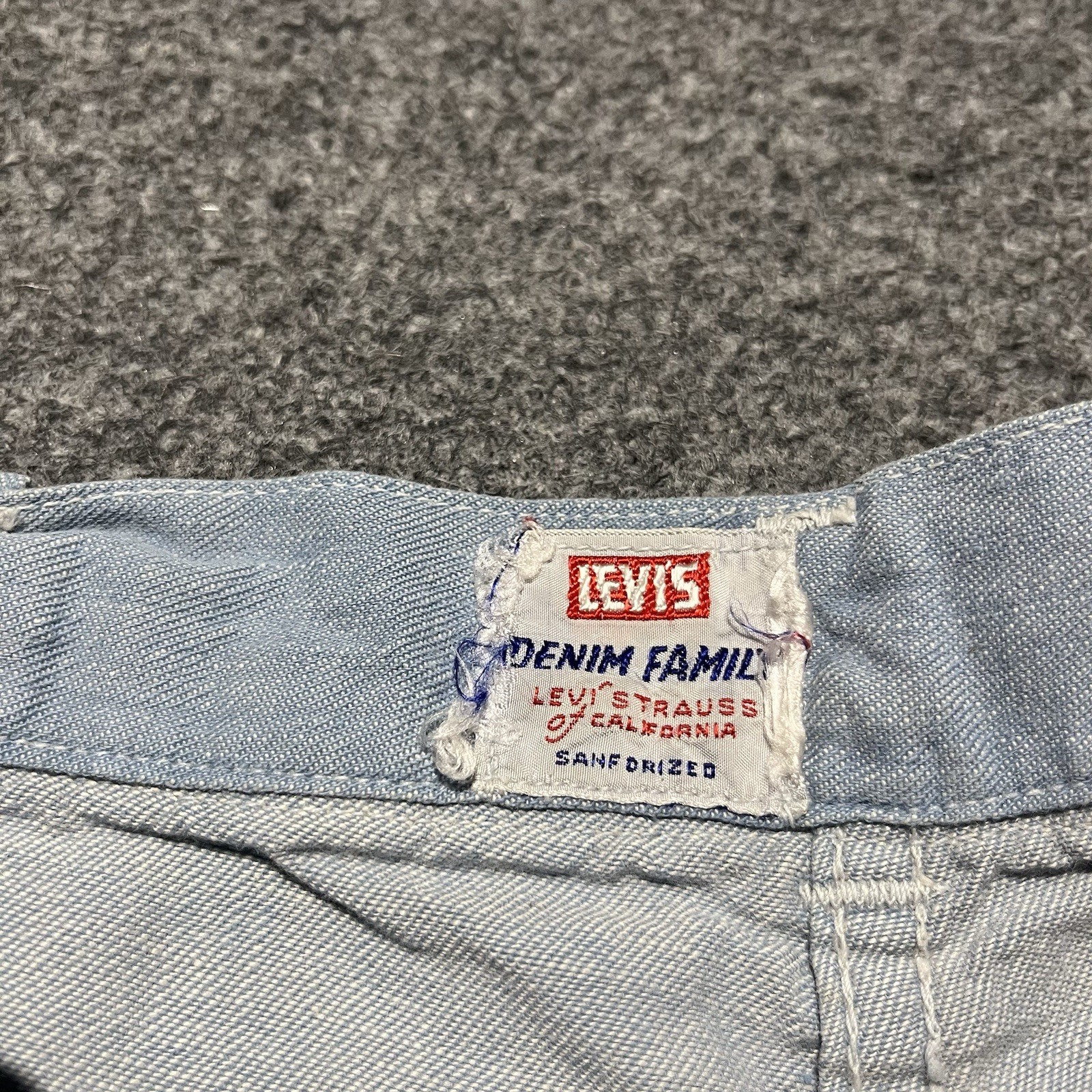Vintage 1950s Levi’s Denim Family Womens 28 Ranch Pants Talon 42 Sanforized
