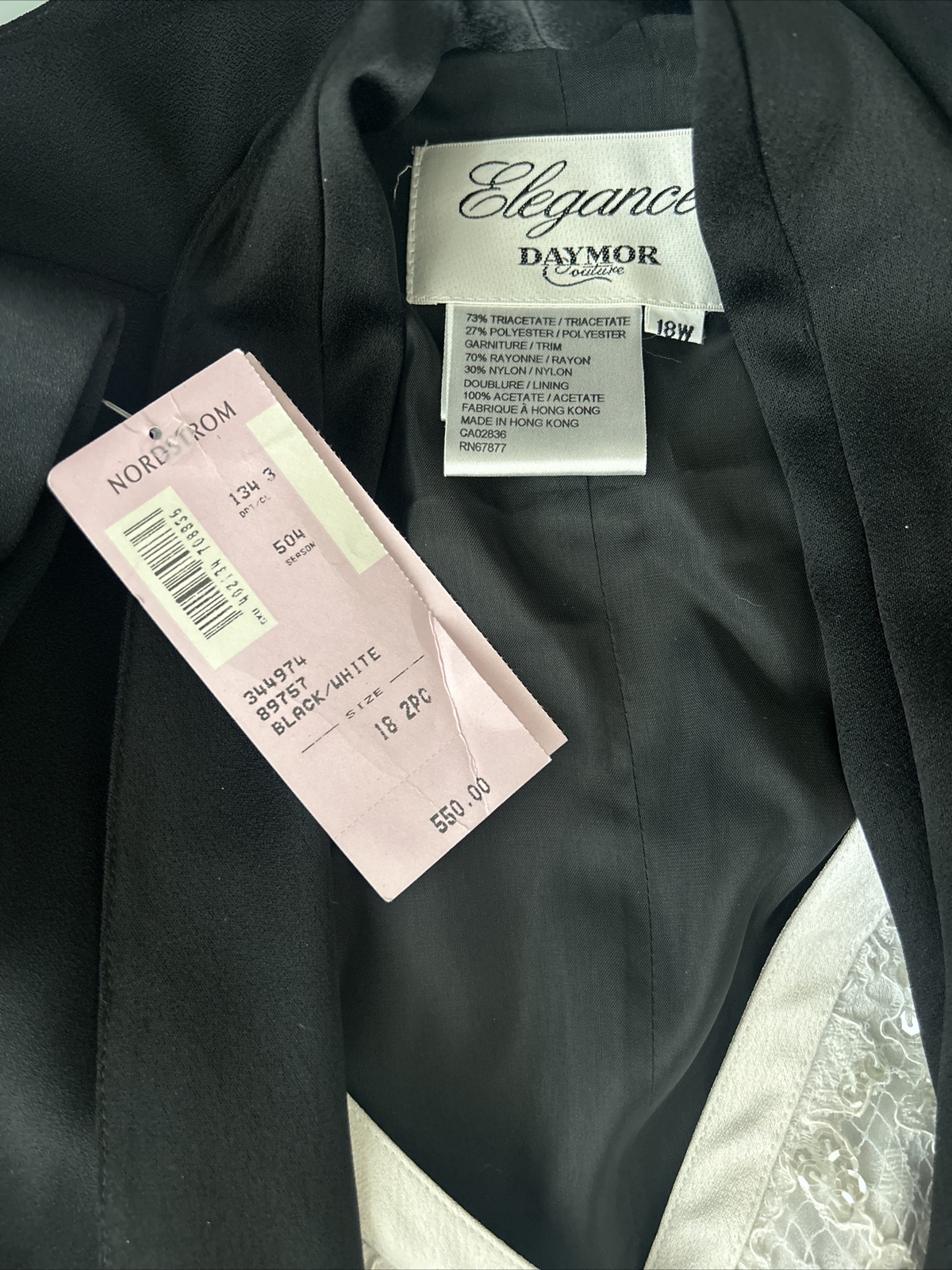 Daymor Couture Formal Skirt Suit Lace Beaded Sequin Size 18 NWT $550