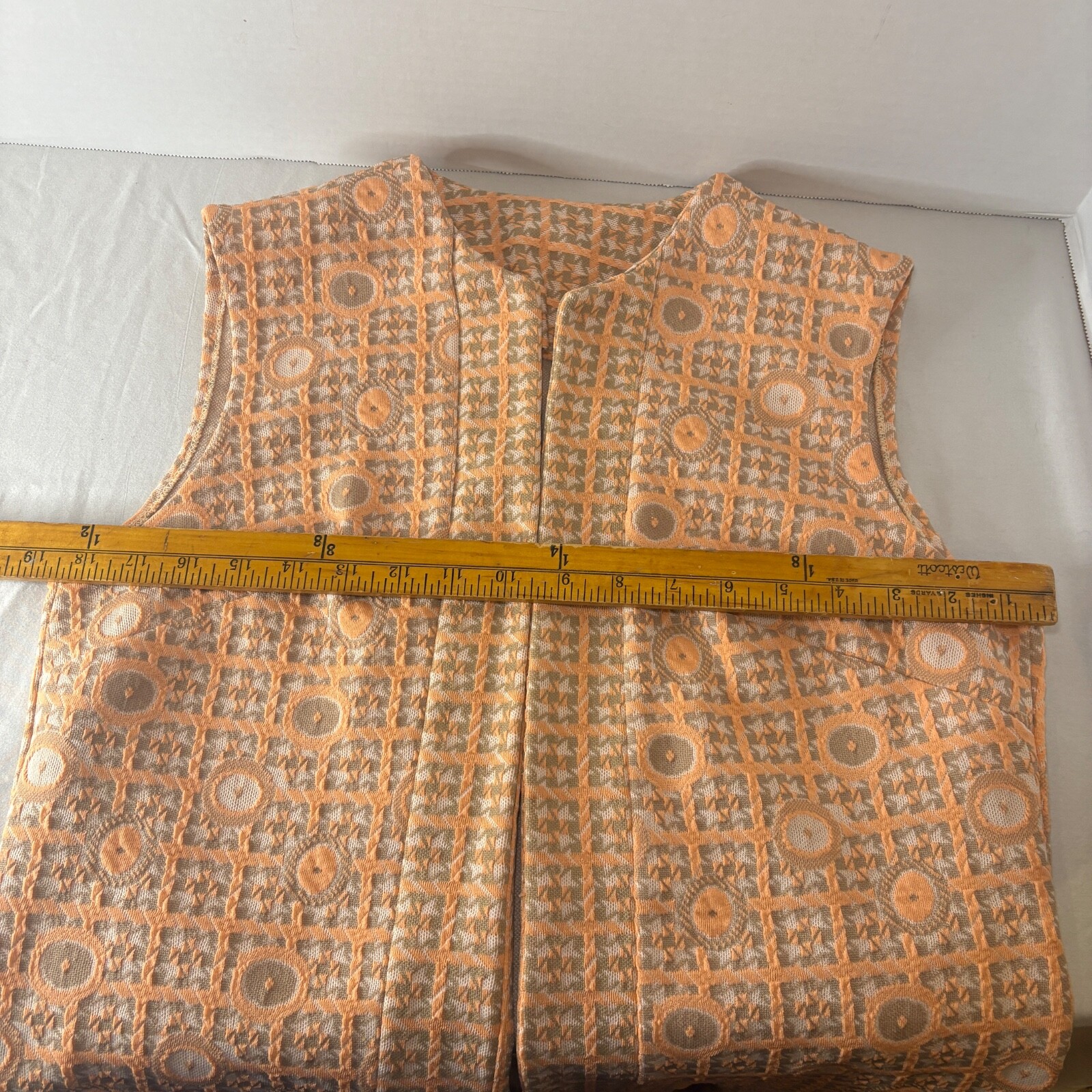 Vintage 60s Jacket UnionMade Textured Encron polyester 12 Hippy/Boho/psychedelic