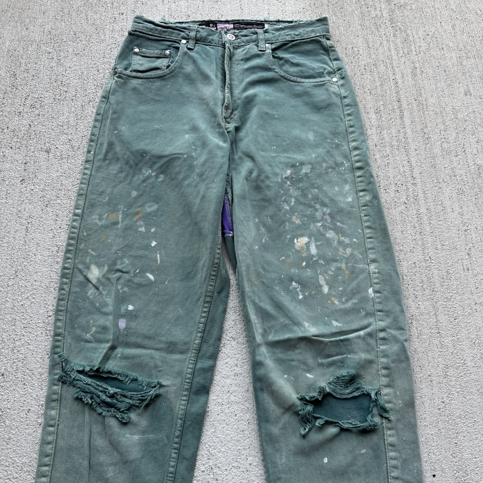 Y2K Levi’s Silver Tab Baggy Vintage Repaired Patchwork Painter Jeans 29×29