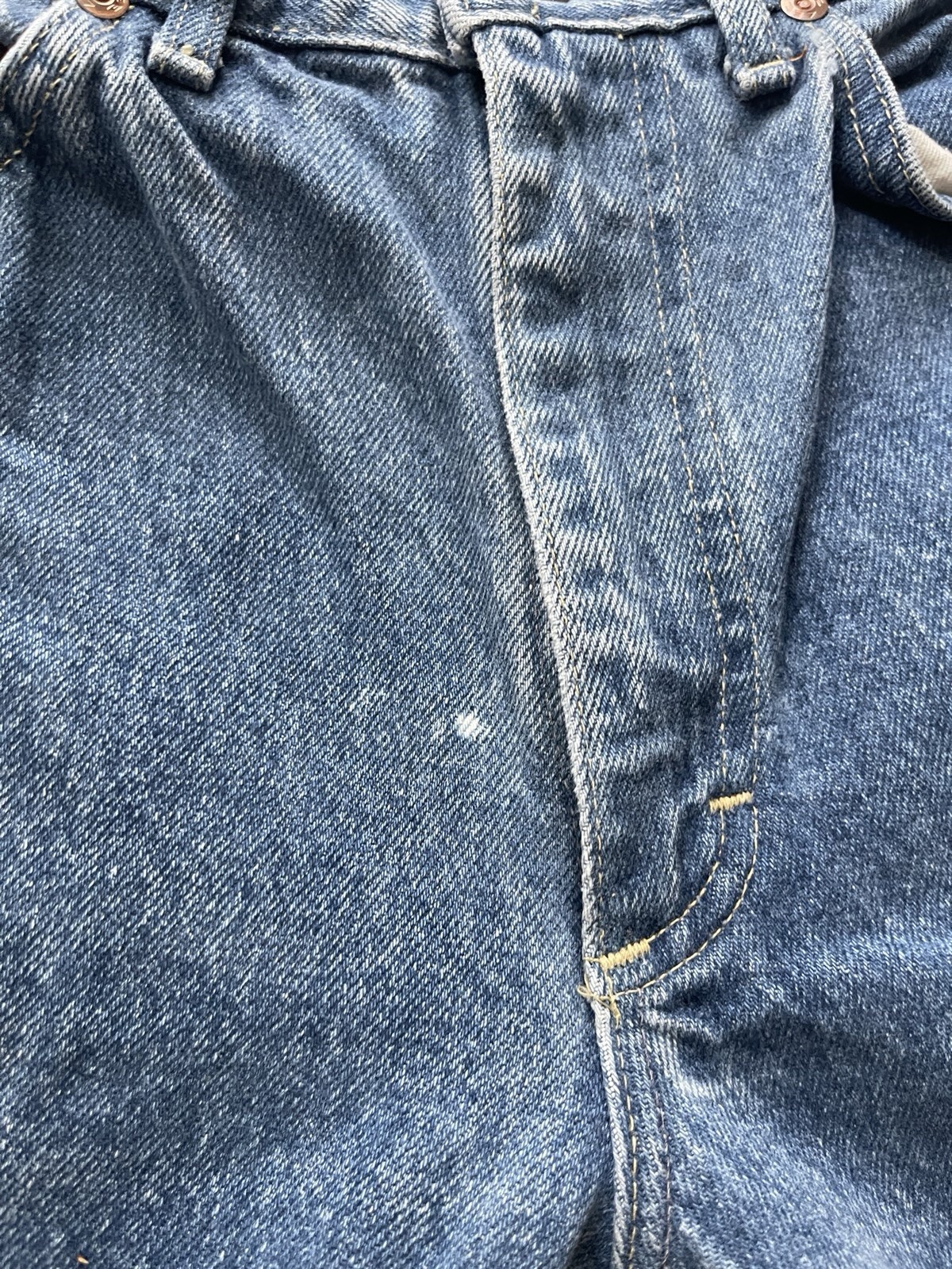 Vintage 70s Lee Riders Jeans 26×32 USA Made Blue Straight Leg Union Western Fade