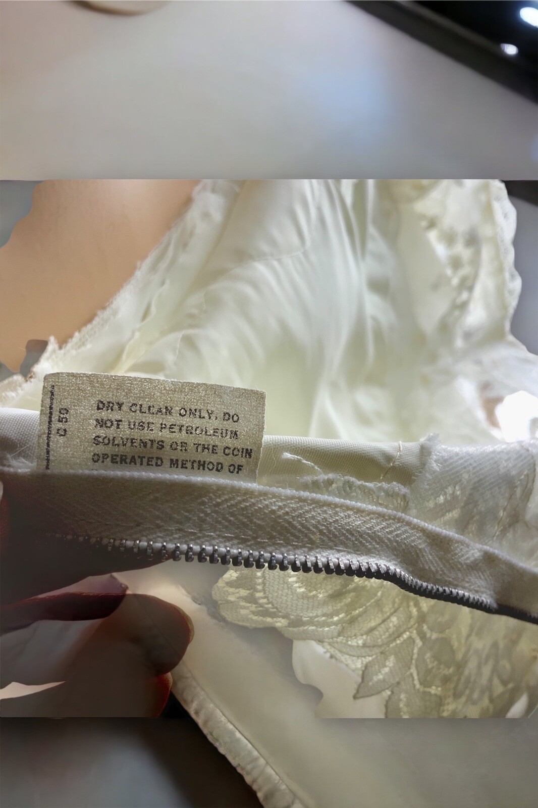 Vtg 1980’s Wedding Dress Powder Puff White Cottage Core Small-Med