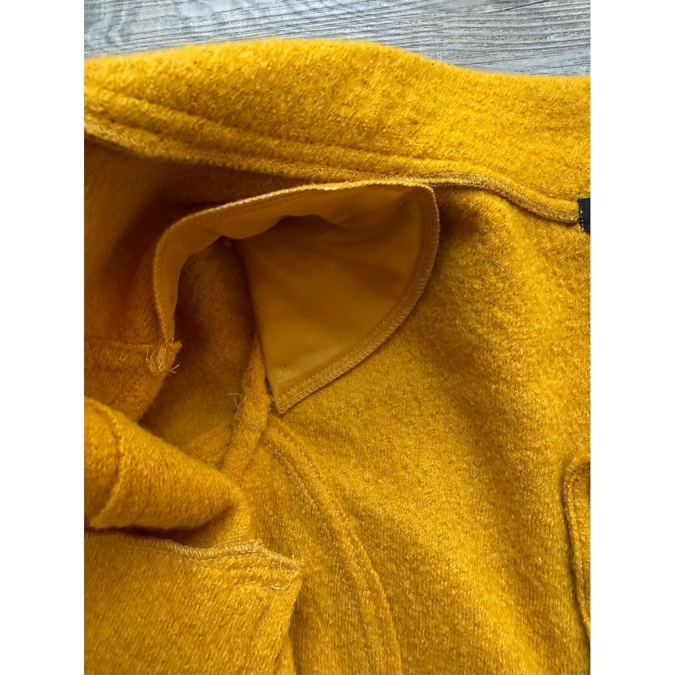 Clothes by Revue Mustard Wool Moto Jacket, Vintage, Women’s Medium