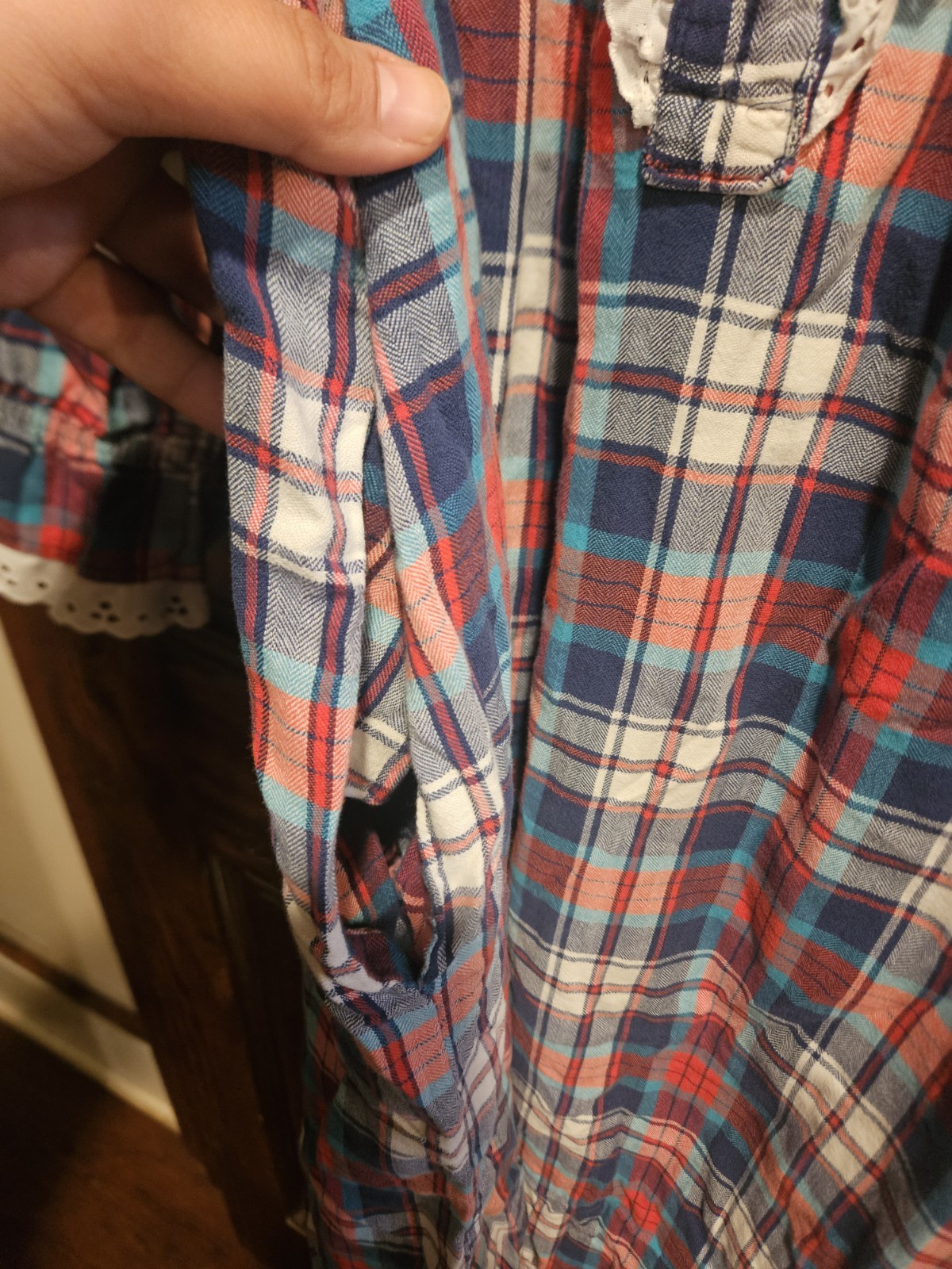 Cotillion Size 3x-4x Vintage Milk Maid Night Gown Plaid