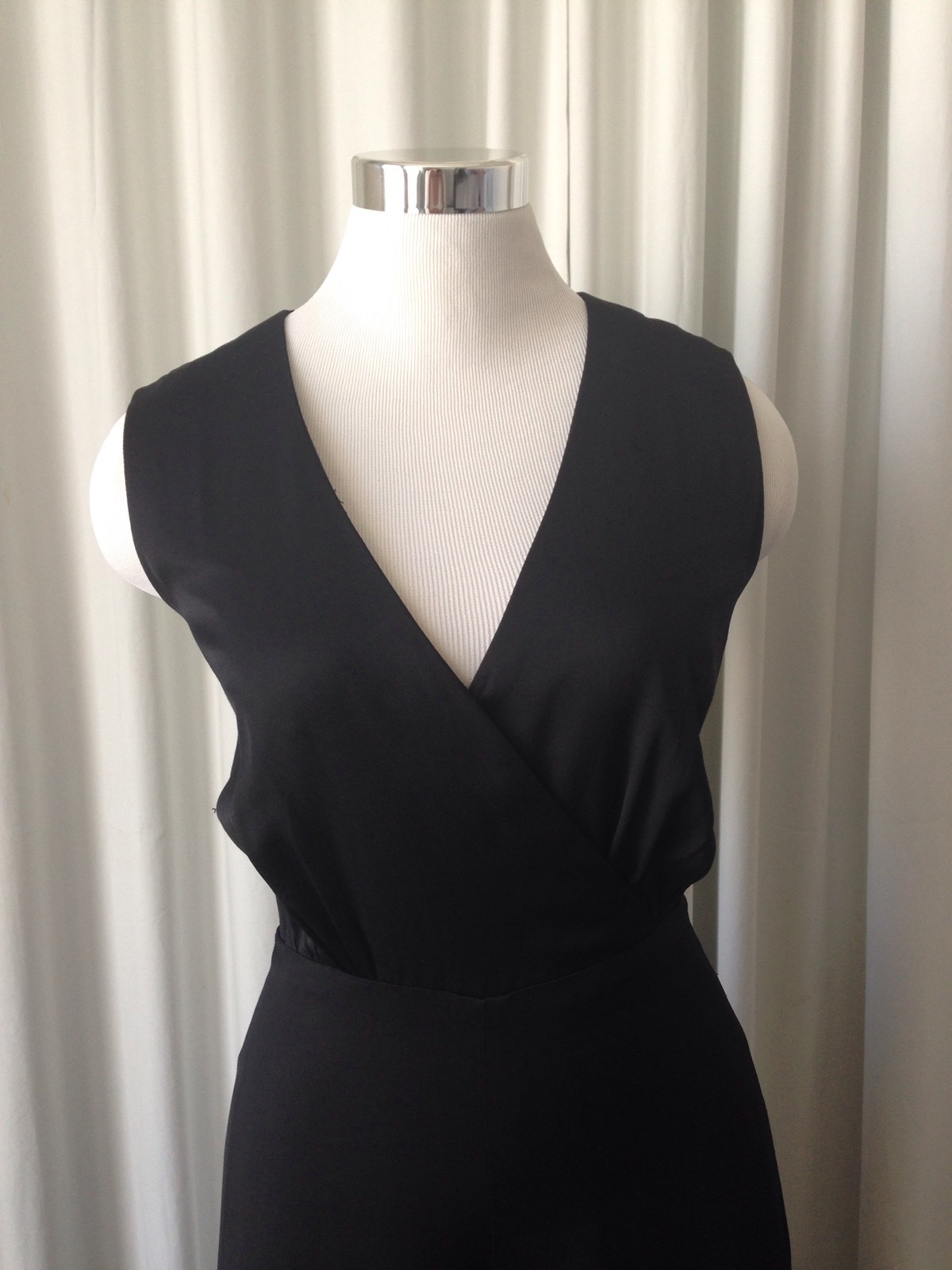 Vintage 70’s Vera Mont Paris Couture Black Jumpsuit Size 38 French