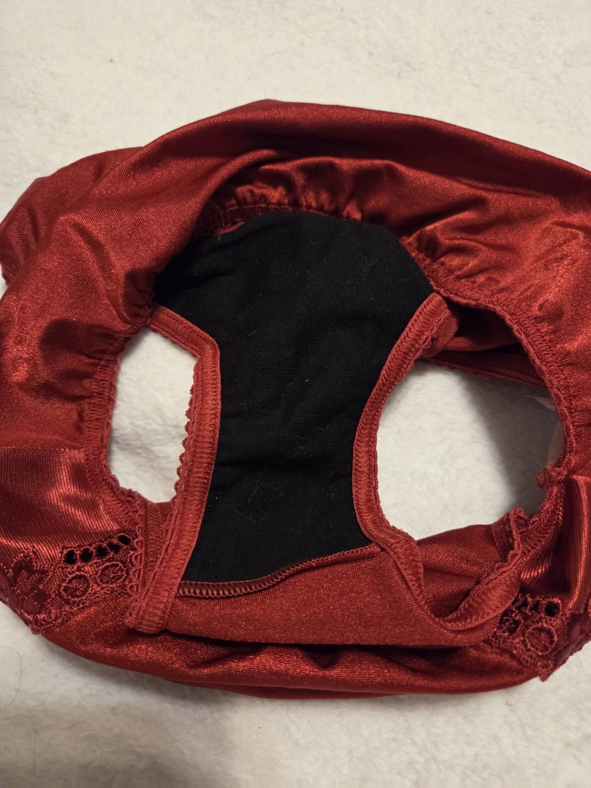 New Vintage Vanity Fair Red Nylon Panty Brief Woman’s Size Small 5 Style 48-133