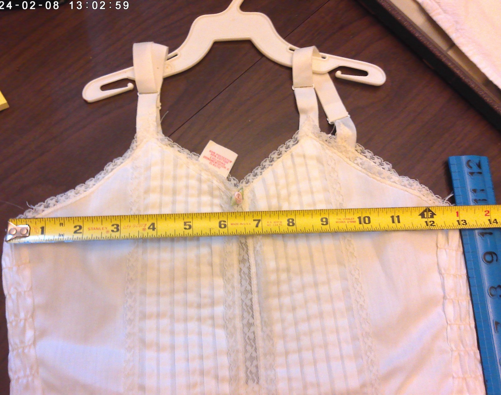 Vintage Tattered Party Dress + Cami Top 1White 950s-’60s Girls/Women’s Small