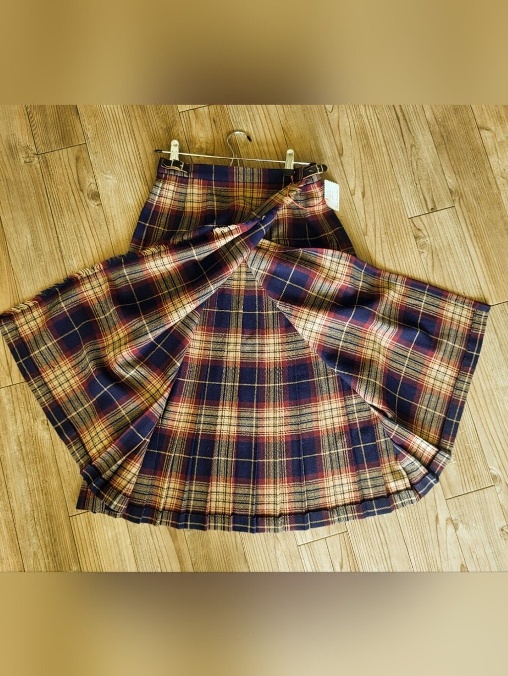 Vintage B. Altman & Co. Scottish Wool Tartan Kilt Skirt – Made in Scotland