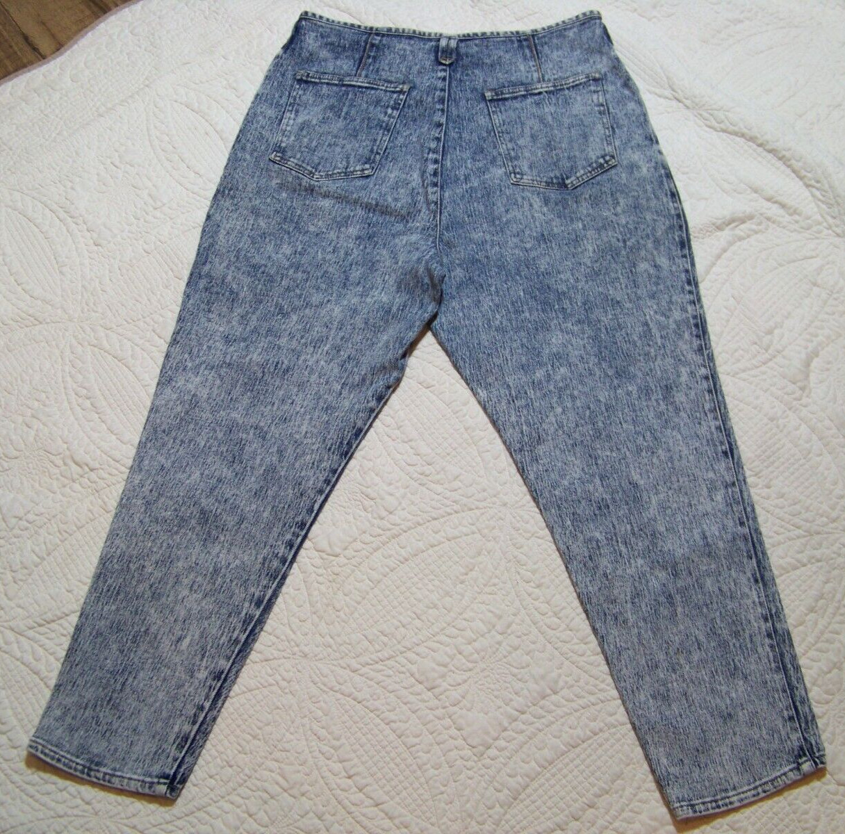 Women s Vintage Pure Jeanswear Acid Wash Jeans – Size 36/22W – See Measurements