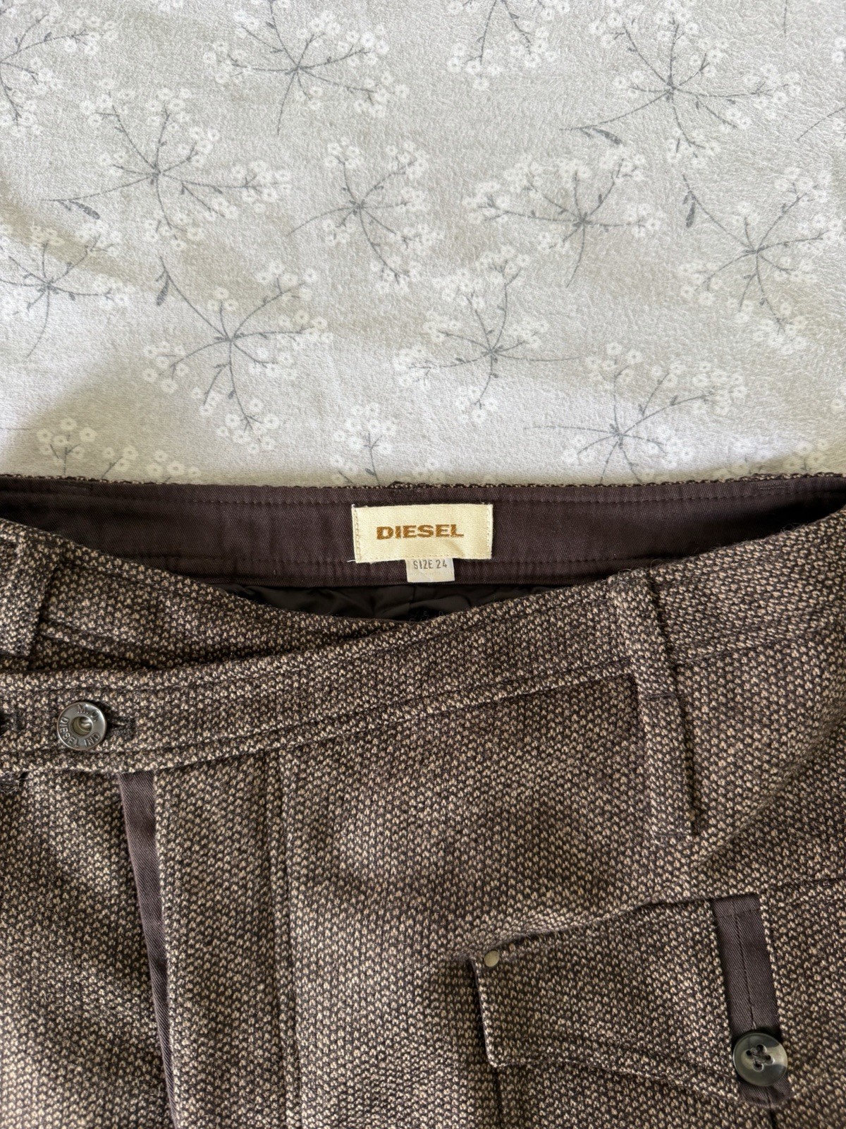 2000’s Vintage Archival Diesel Designer Brand Utility Mini Wrap Skirt Size XS