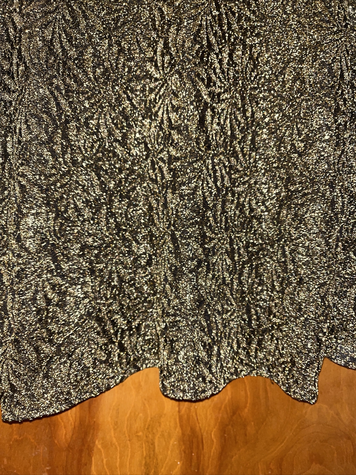 Giorgio Armani Vintage Gold & Metallic Ladies Tunic Style Blouse Size 46/12