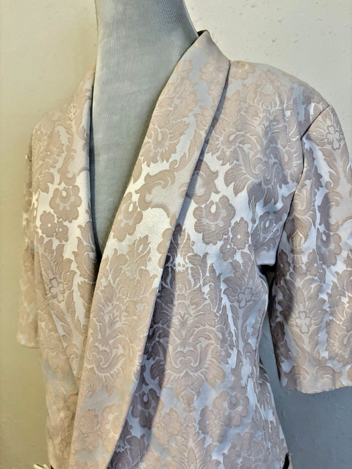 Vintage Alan Stuart Soft Pink Floral Blazer, Size 14