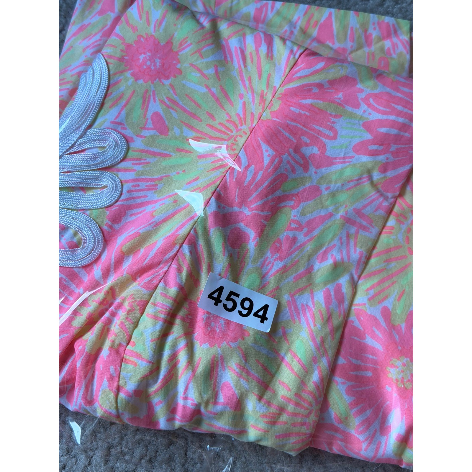 Lilly Pulitzer Mini Dress Janice Shift Resort White Sun Kissed Pink Yellow 6