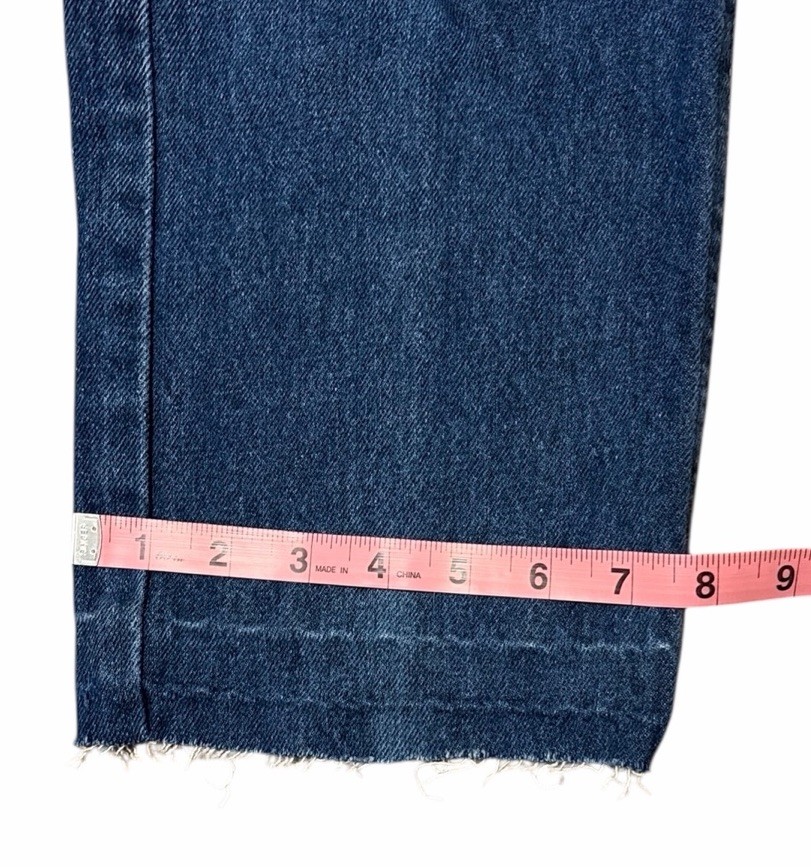 Vintage Levis 505 0217 Red Tab Blue Jeans Denim Fades Raw Hem 30×29 USA Made 80s