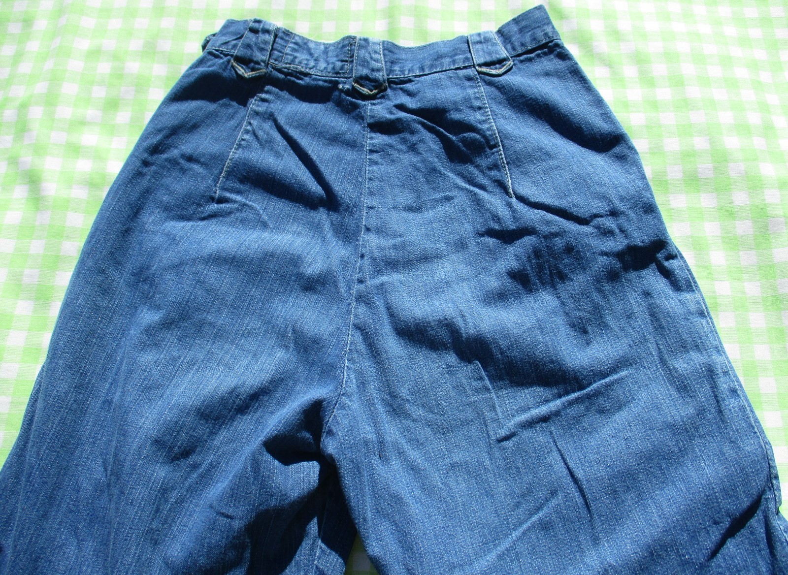 VTG 60s Lee Frontier Lady Pearl Snap Side Zip Denim Jeans 24 1/2 X 29 5/8