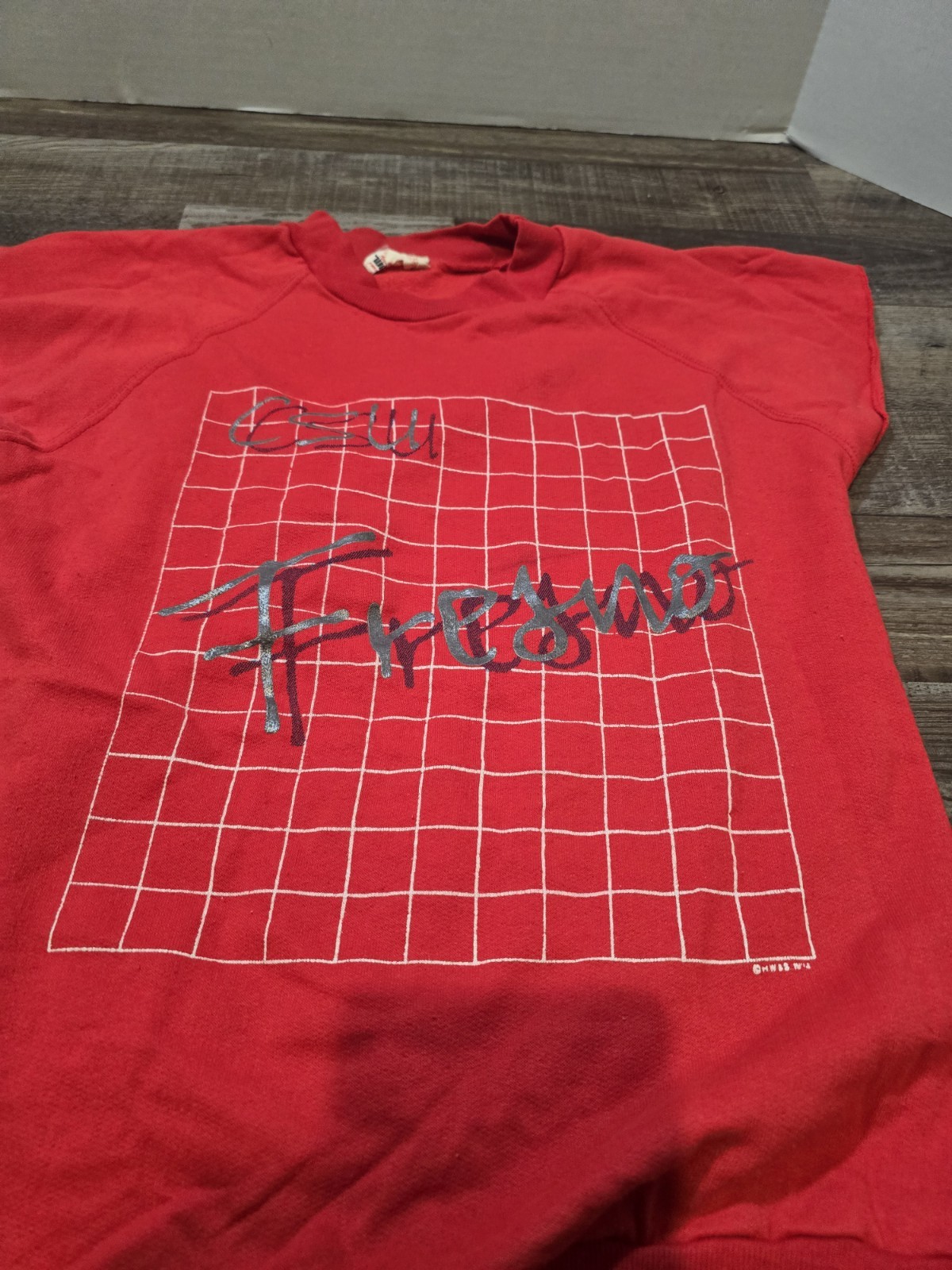 Vintage Fresno CSU Red Muscle T-shirt Medium #138