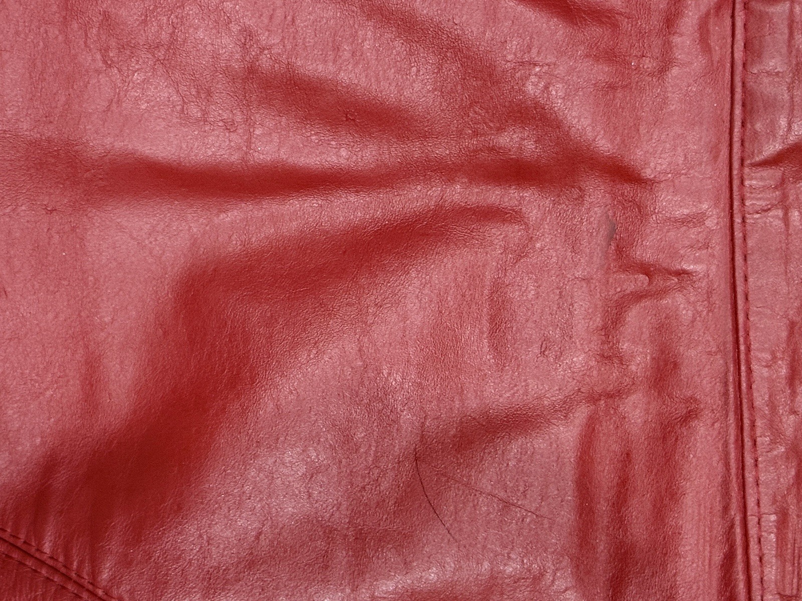 Vintage 1980s G-III Leather Fashions Red Leather Midi Skirt USA Made
