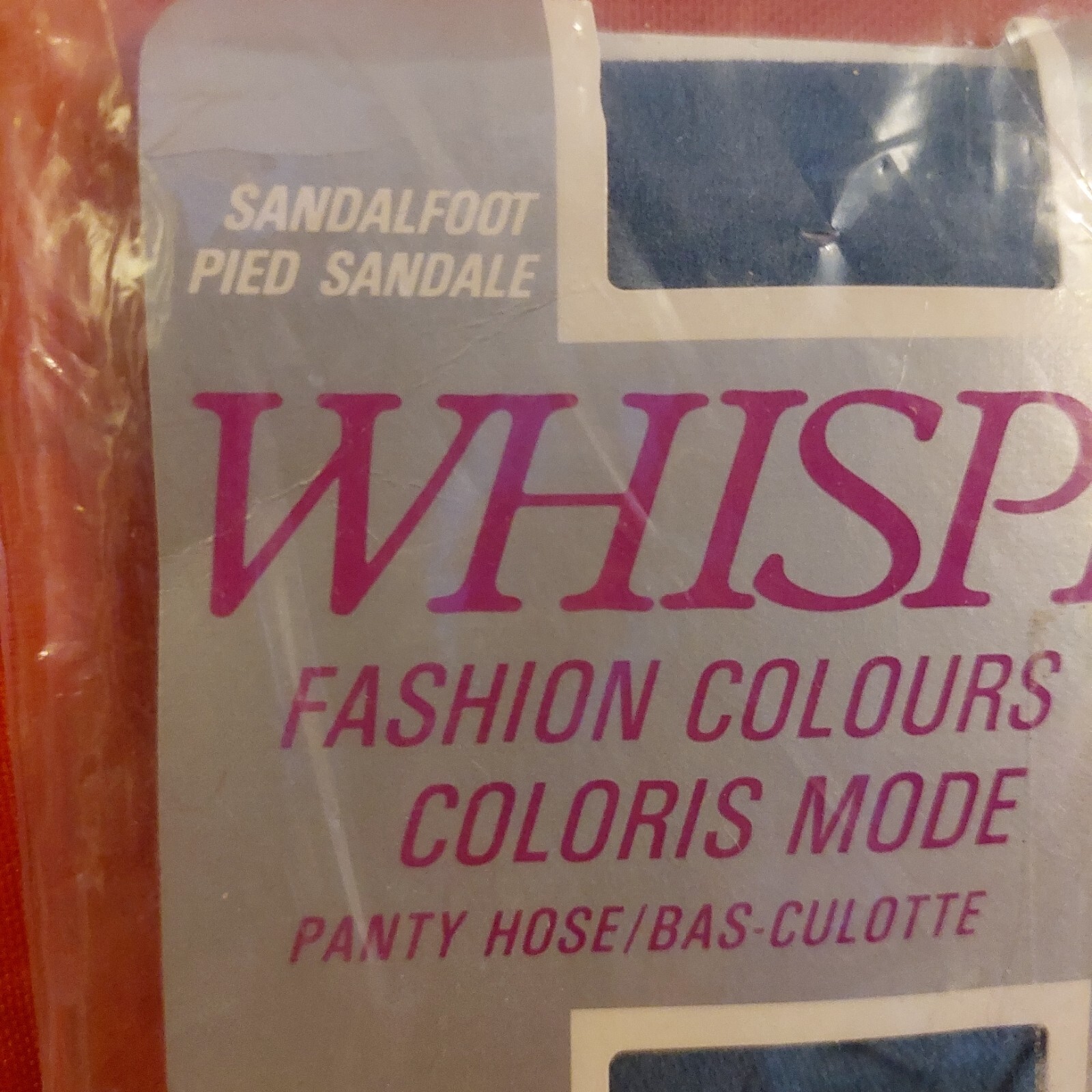 Vintage Pantyhose Very Rare Whisper Desing color Jade One Size BONT1