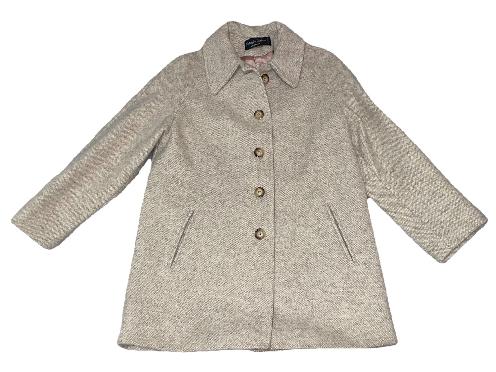 Vintage Wellington Fashions Women’s Heavy Coat Jacket Made In USA Small? No Tag