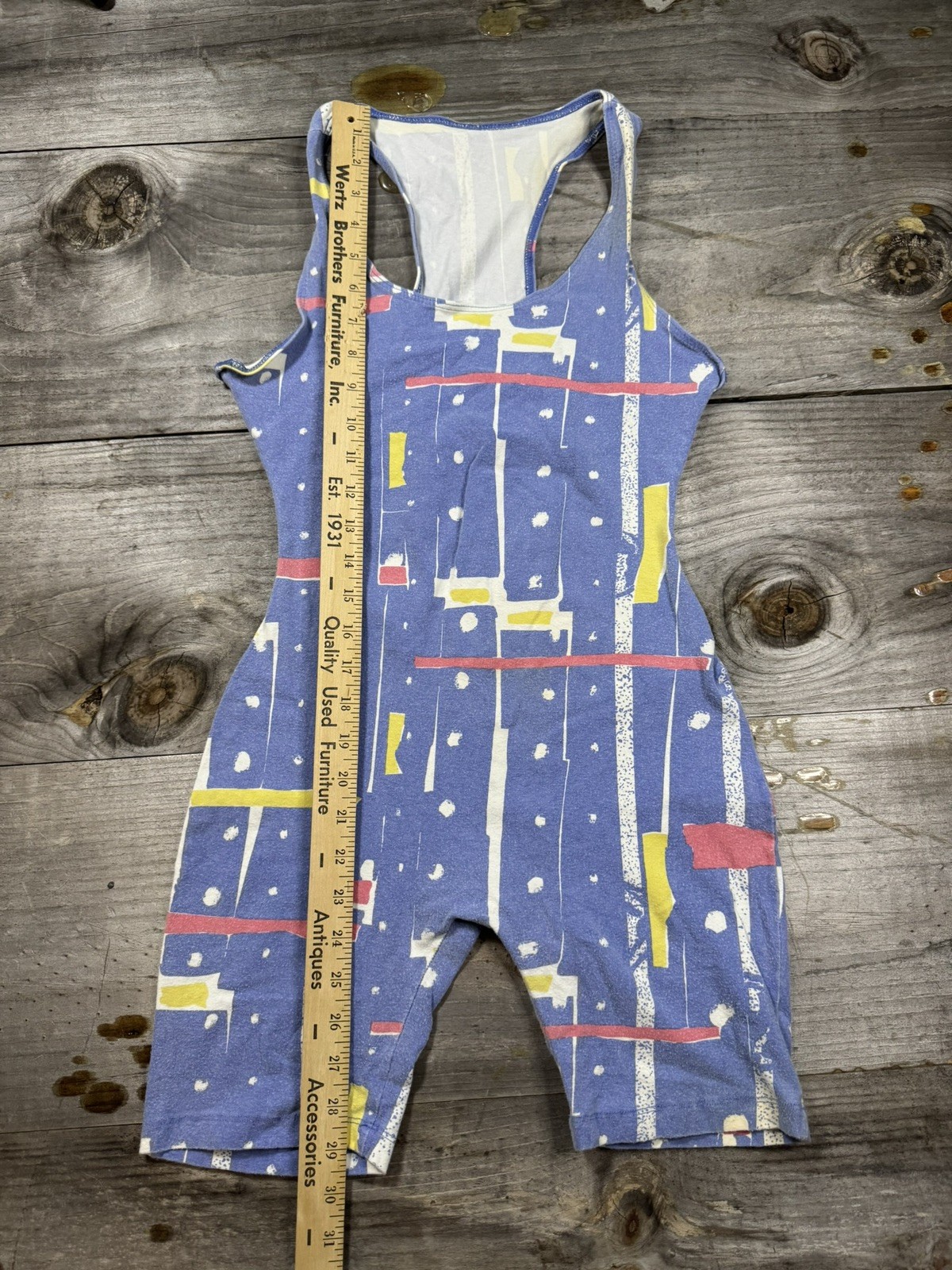 Vintage 80s /90s LA Movers Bodysuit Workout Activewear Jumpsuit Romper Sz. L