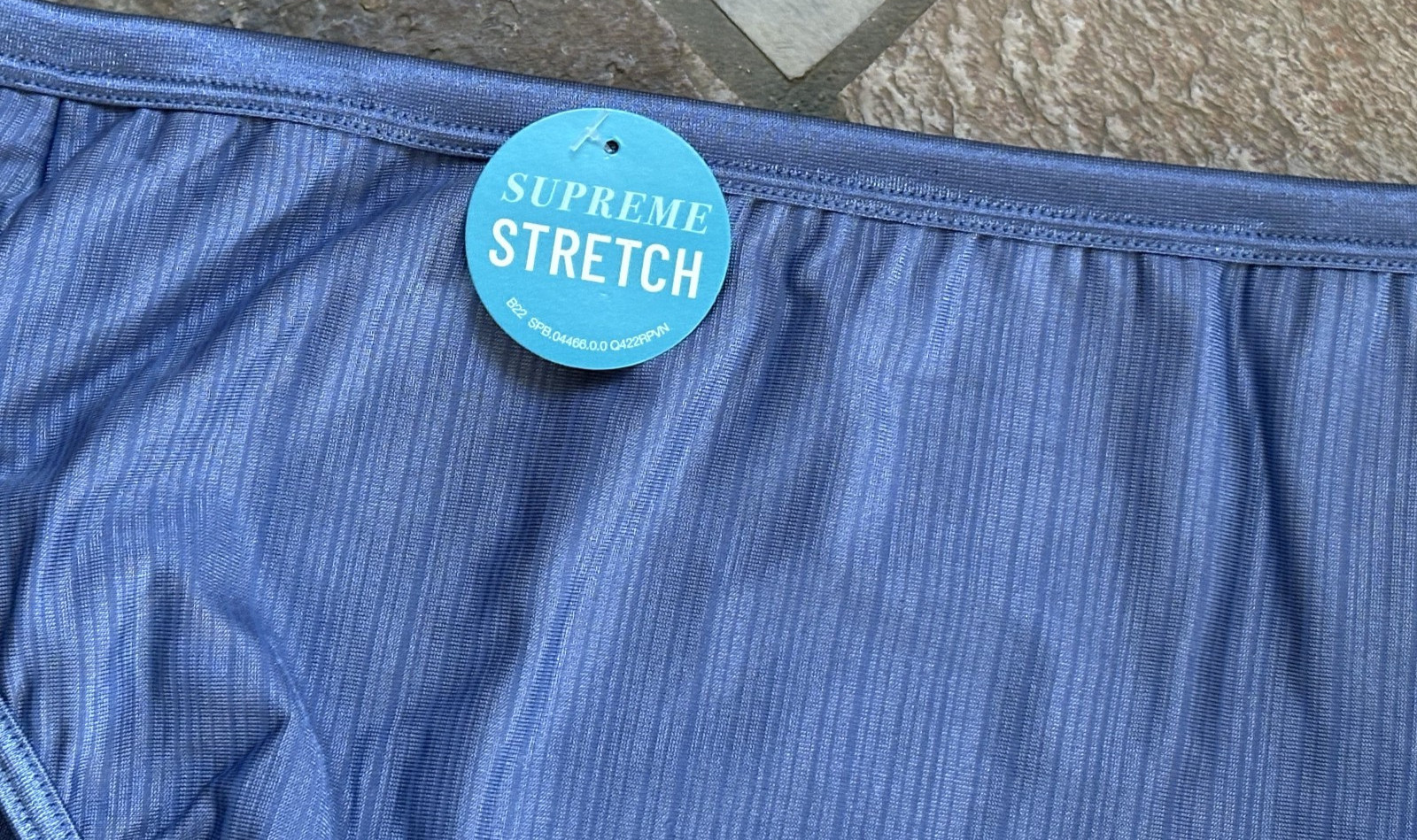 Vanity Fair 10/3XL Yale Blue Silky RADIANT COLLECTION Hi Cut Panties #13112 NWT