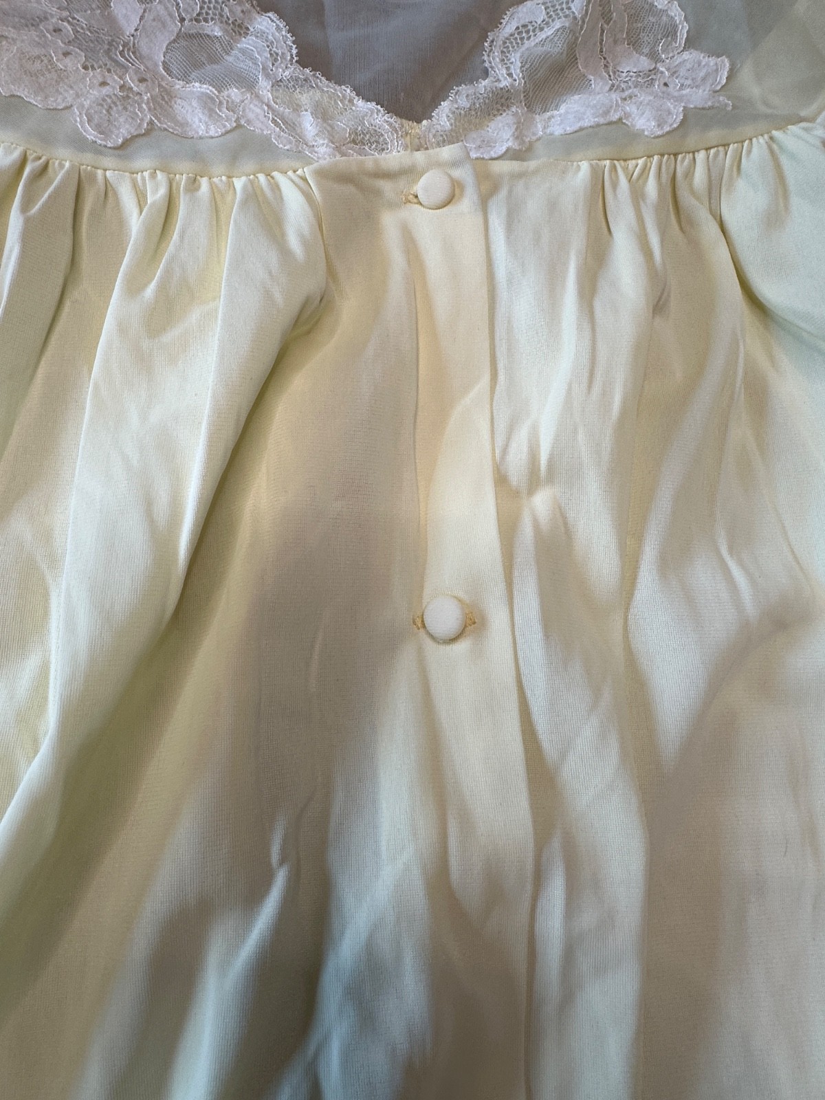 Vintage Carson Pirie Scott & Co 2 Pc NIGHTGOWN ROBE Lingerie Set LACE TWEE L