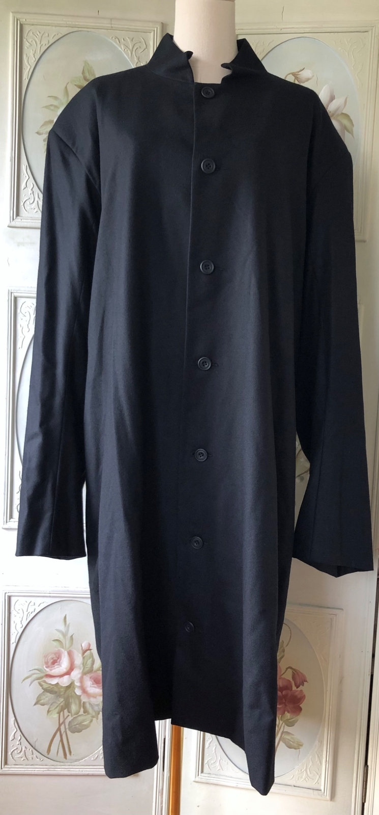 VTG ESKANDAR WOOL CASHMERE SILK JACKET DUSTER COAT ENGLAND-MADE LAGENLOOK EUC 2