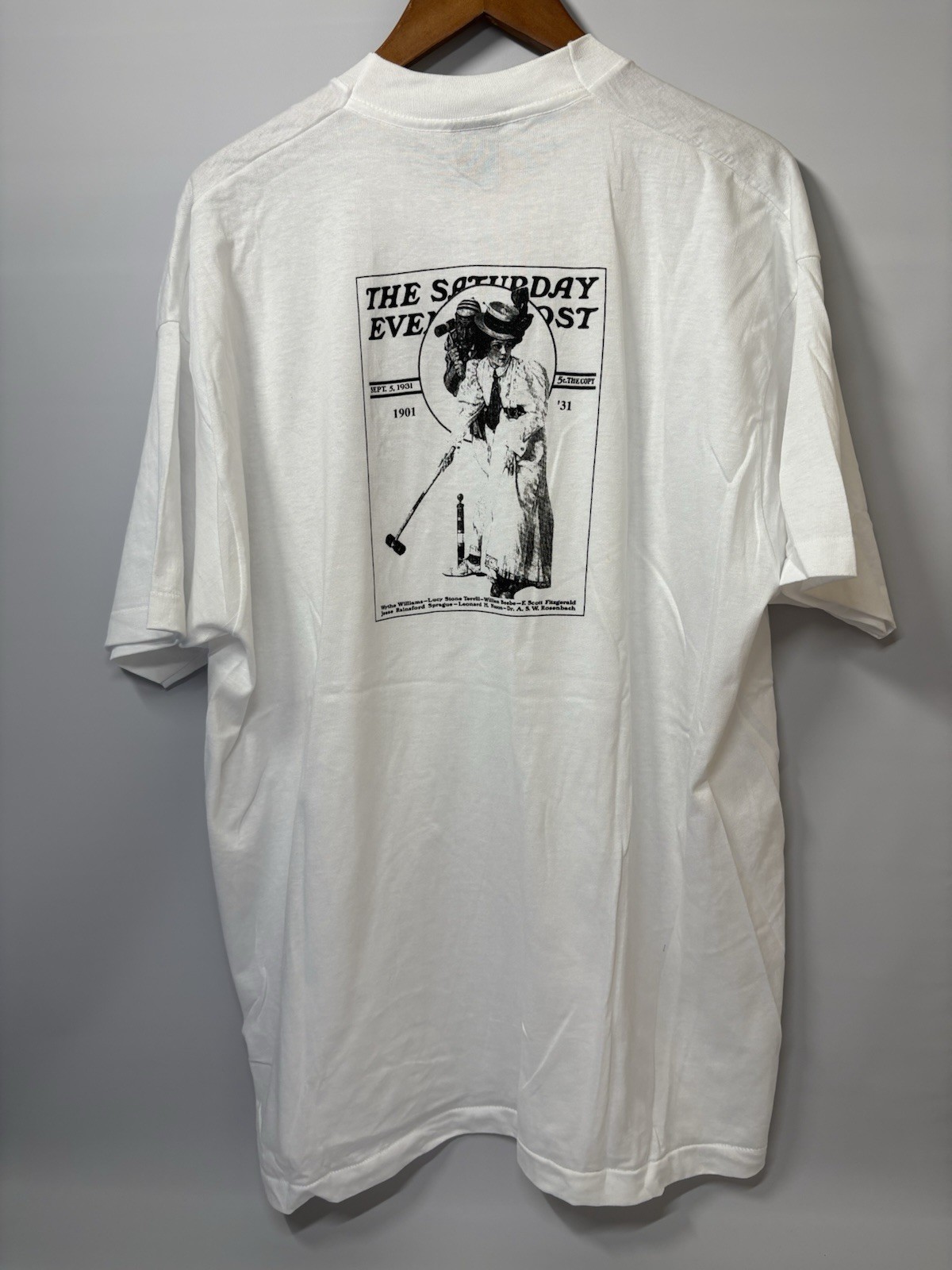 Saturday Evening Post 1990s T Shirt Fruit Of The Loom BEST Single Stitch XXL