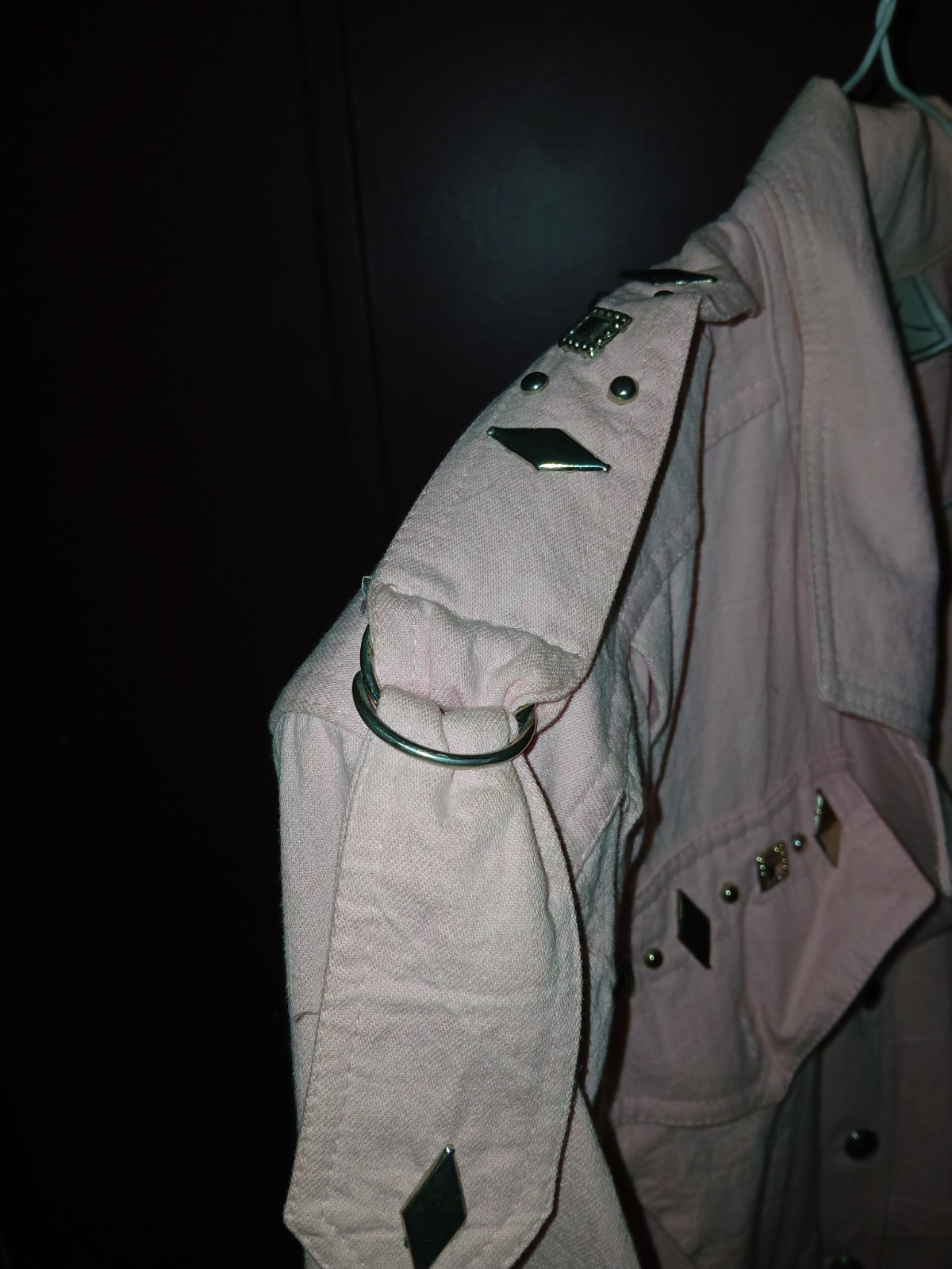 VTG 80s D.Frank Jumpsuit Jeweled stones Padded Shoulder Pleated Ruching 12 USA