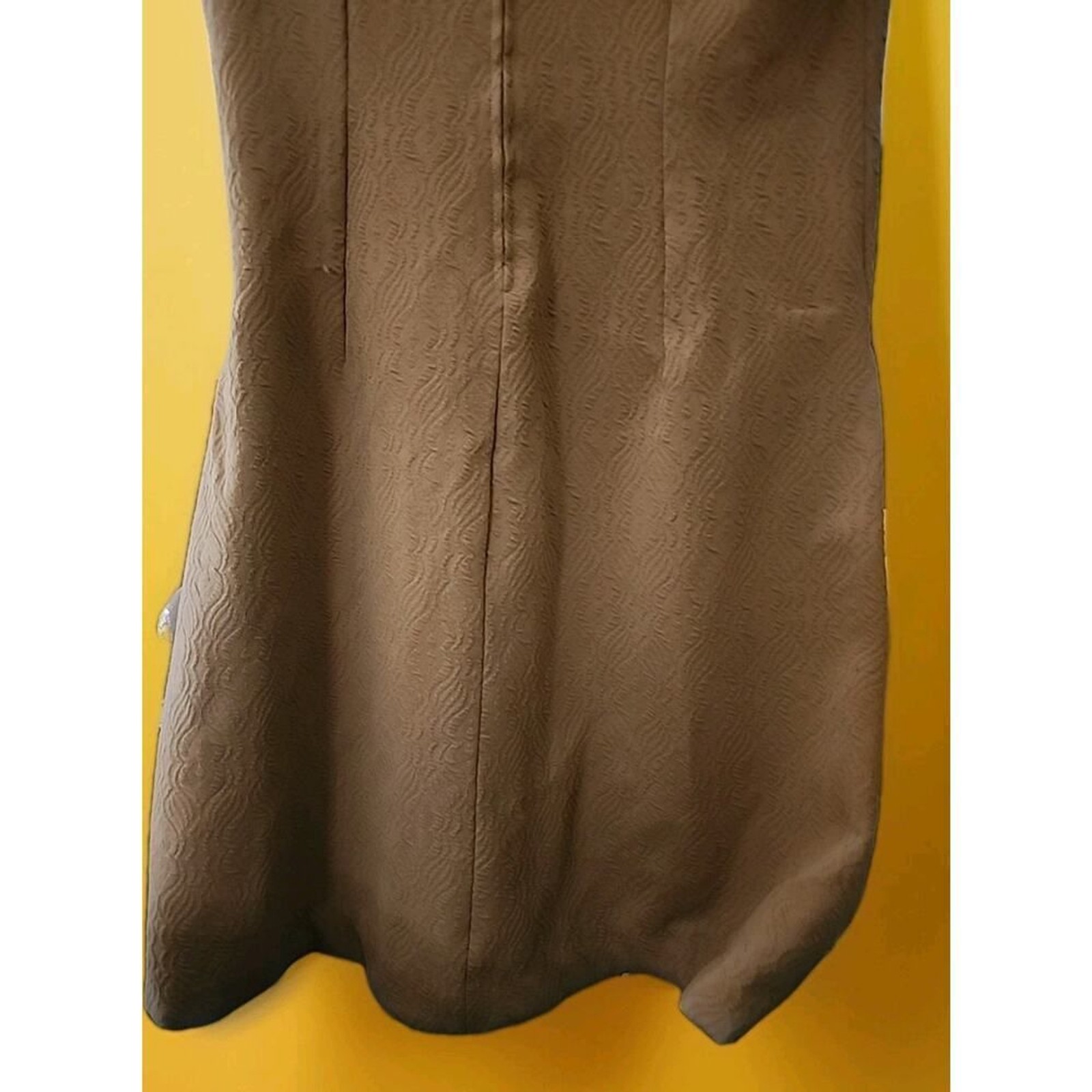 Vintage Beige Dress House Day Shift Dress 60s Small A99 Madmen Sixties