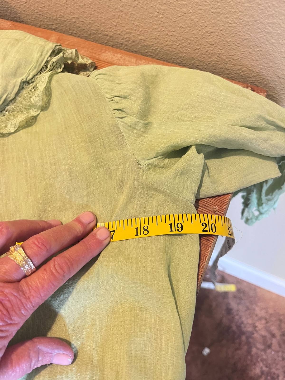 Vintage 40s Hand Dyed Sage Cotton Peplum Jacket Top