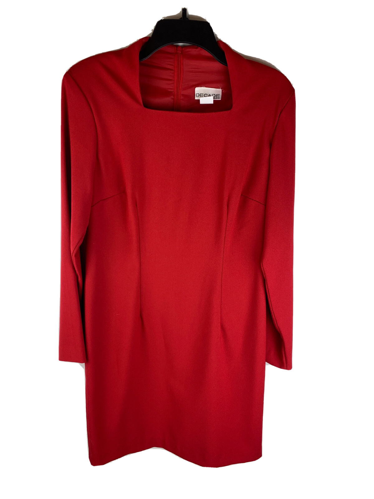Vintage dress Decade Designs sz 8 Red Long Sleeve 90’s NWT MADE IN USA