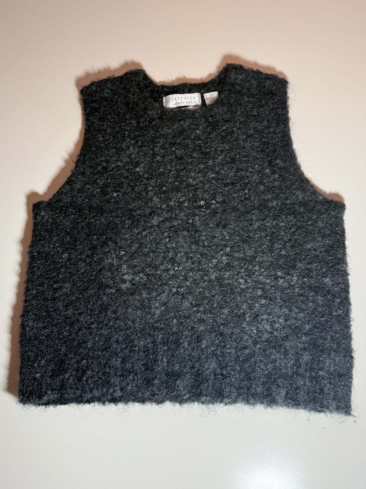 Vintage Portraits By Northern Isles Women Hand Made Mohair Blend Vest Size M/M