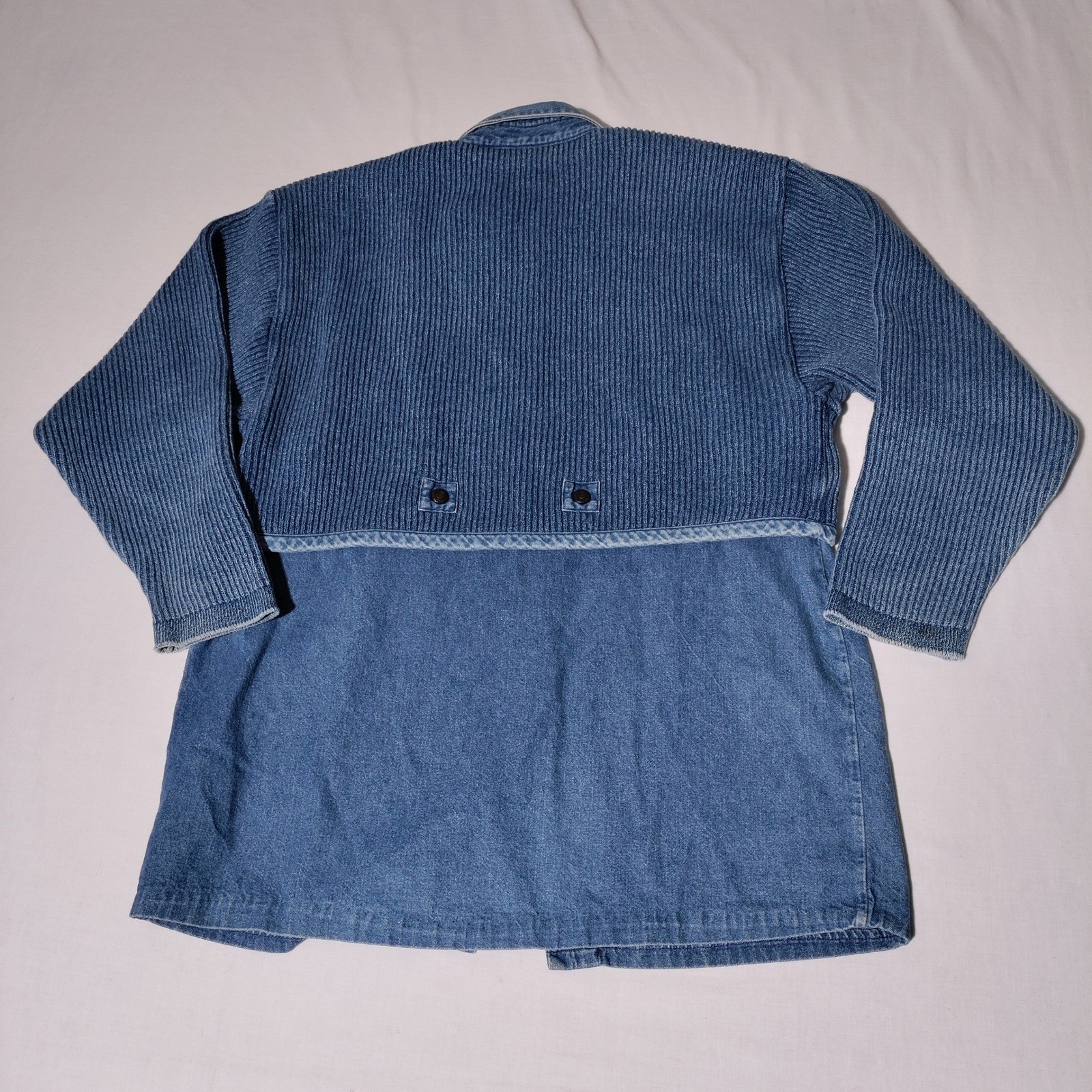 Blue Willis Denim Skirt Set Women Vintage 90s Shirt Sz S, Skirt Sz M, – stained