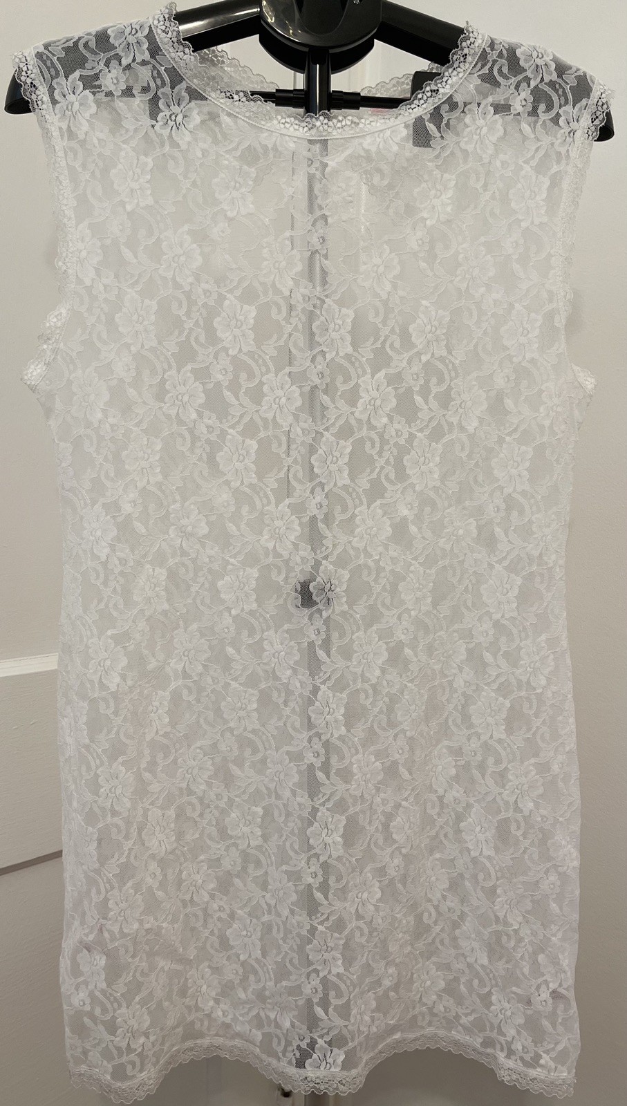 La Vie en Rose Lace Gown XL White Sheer Fairycore Coquette Y2K Style Balletcore