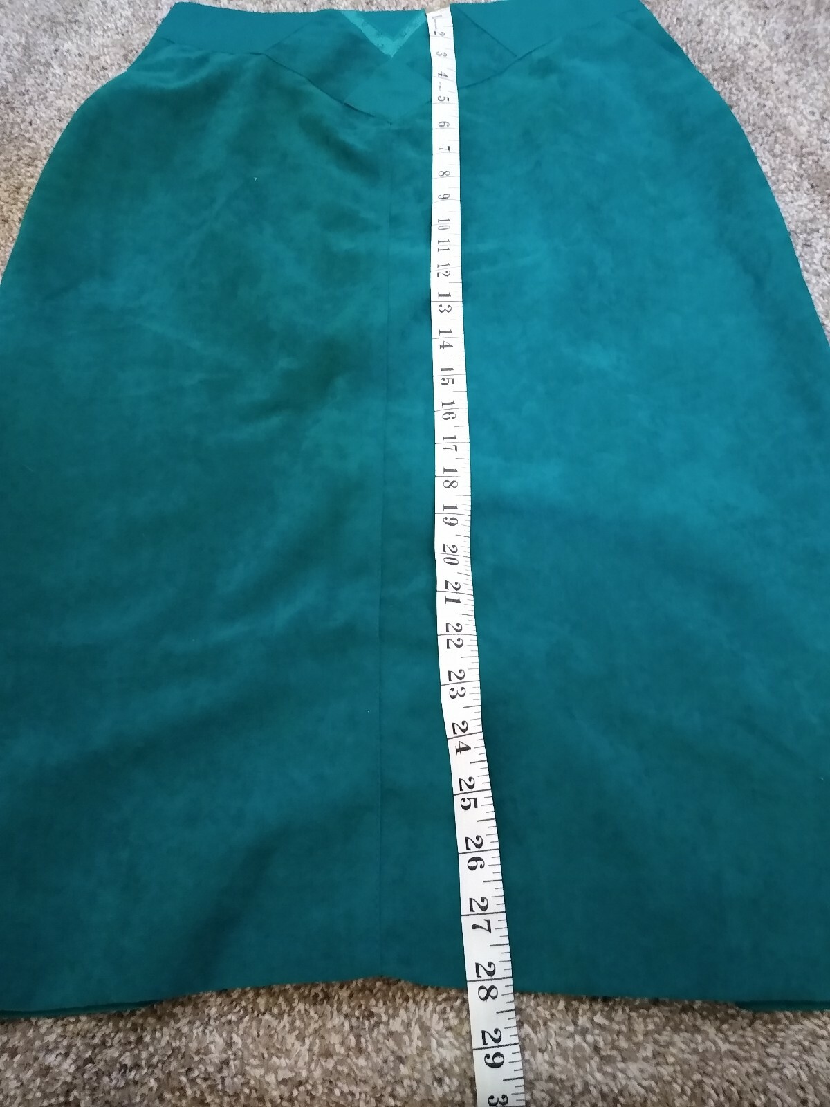 Vintage City Girl Skirt Green High Waisted Polyester Skirt M/L