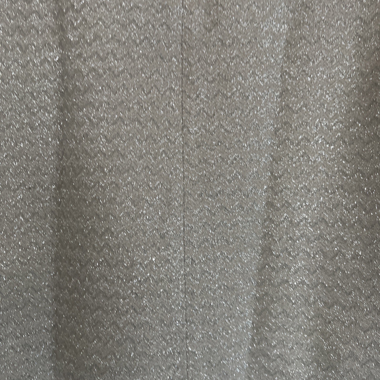 Vintage Mango Silver And Cream Metallic Top Short Sleeve Crew Neck XS/Small