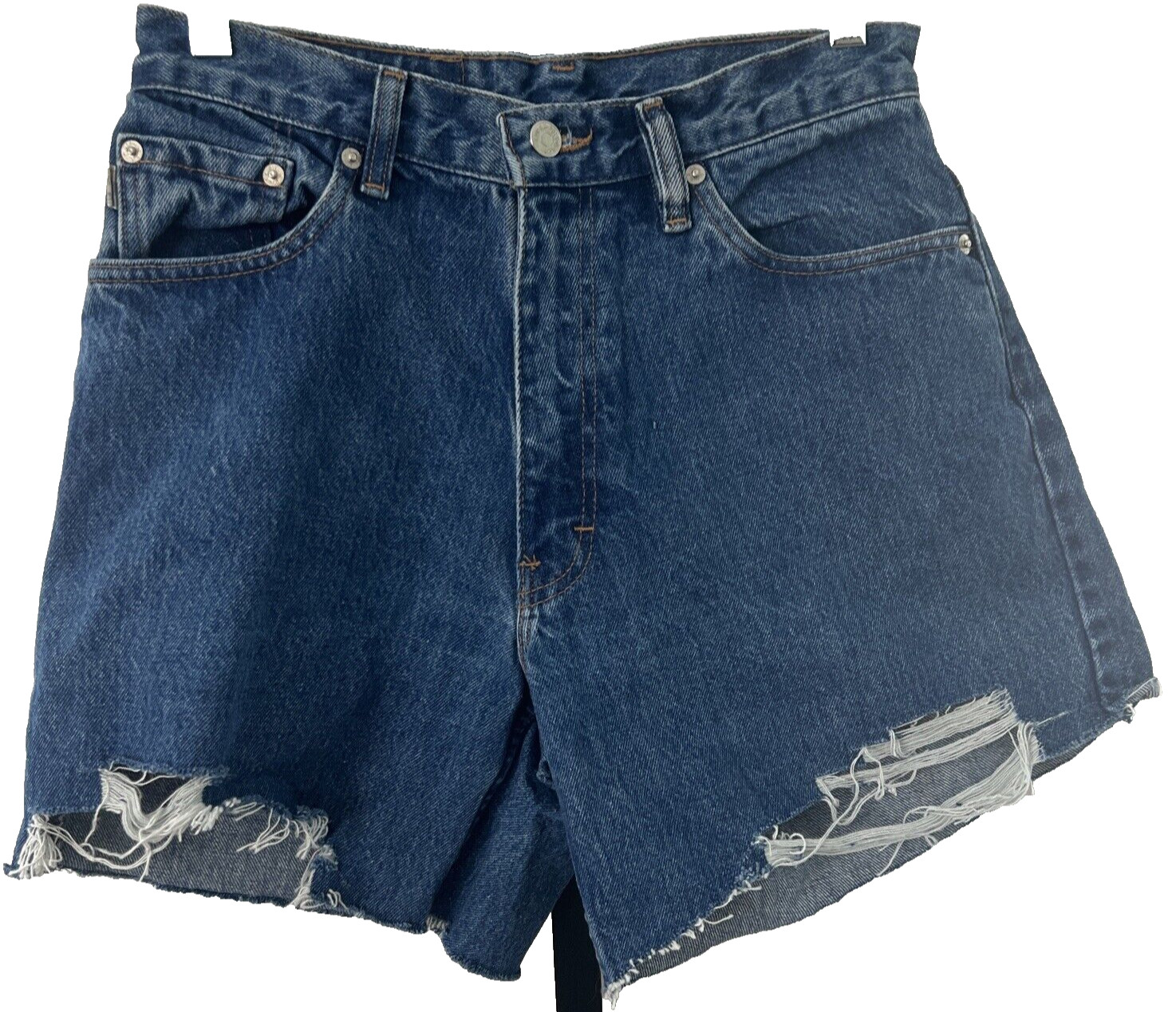 Polo Ralph Lauren Vintage 30 Distressed Classic Fit Jean Cut Off Jean Shorts USA