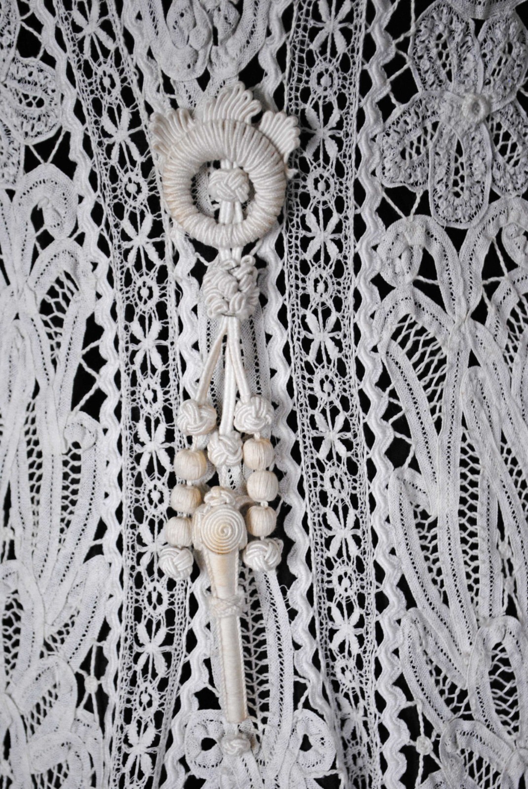 EDWARDIAN BATTENBURG TAPE LACE COAT 1908