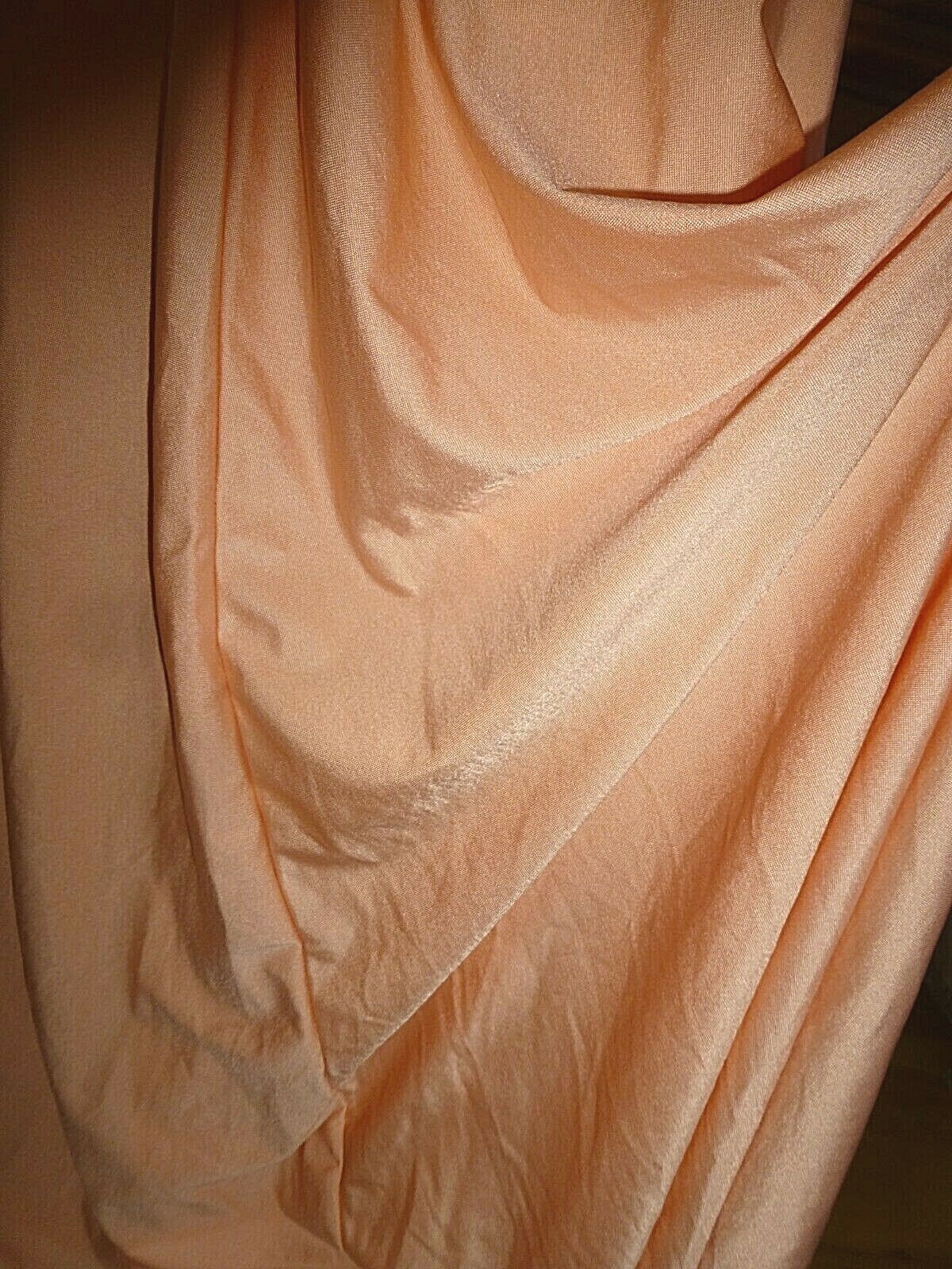 Vtg 70s Jersey Matte Cape Ruffle Floral Chiffon Boho Evening Wedding maxi Dress