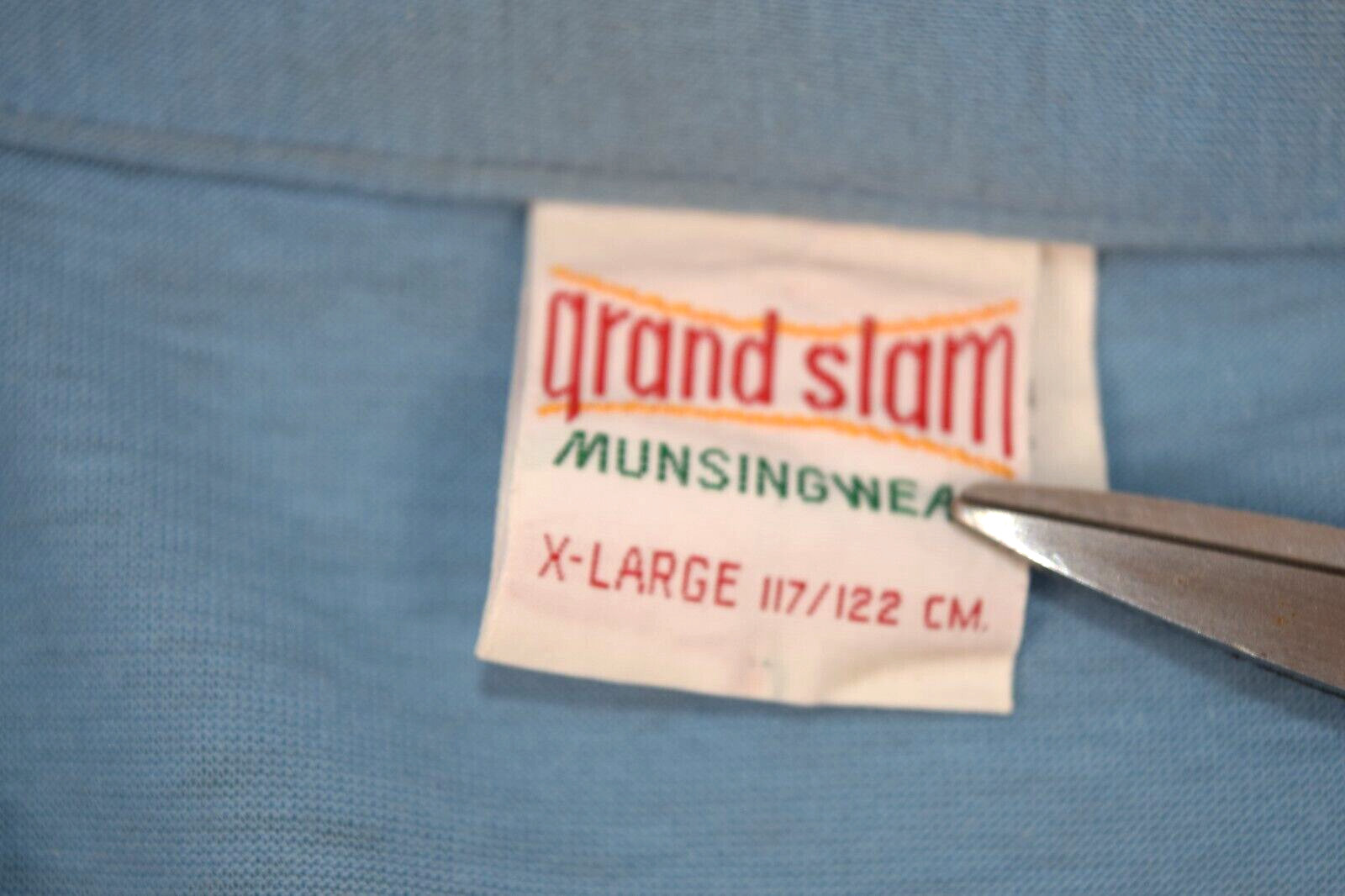 Penguin Shirt VTG Womens Grand Slam Munsingwear Size XL 80s Baby Blue Made USA