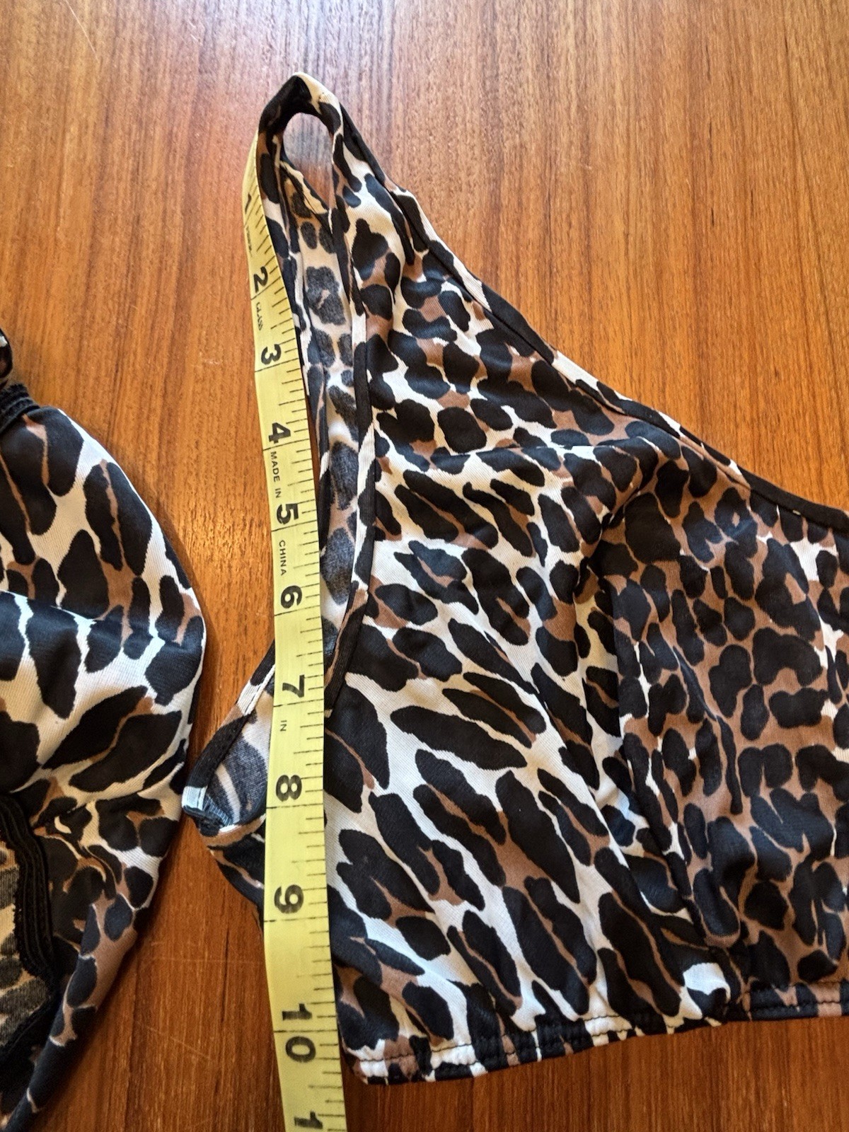Vtg Groovy 60’s Vanity Fair Leopard Print 3 Piece Nylon Sleepwear Set Medium